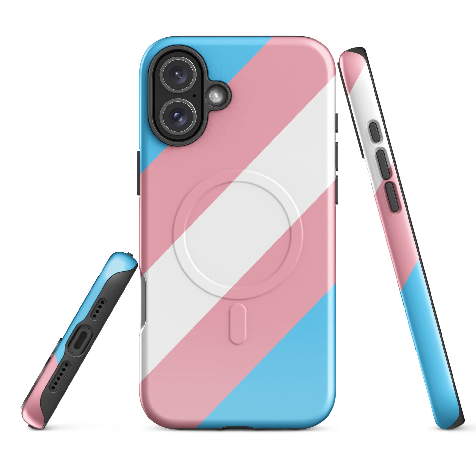 Transgender Trans Pride MagSafe® Tough Phone Case for Apple iPhone® iPhone 16 Plus Transgender transgender-trans-pride-magsafe-tough-phone-case-for-apple-iphone-16-plus-front