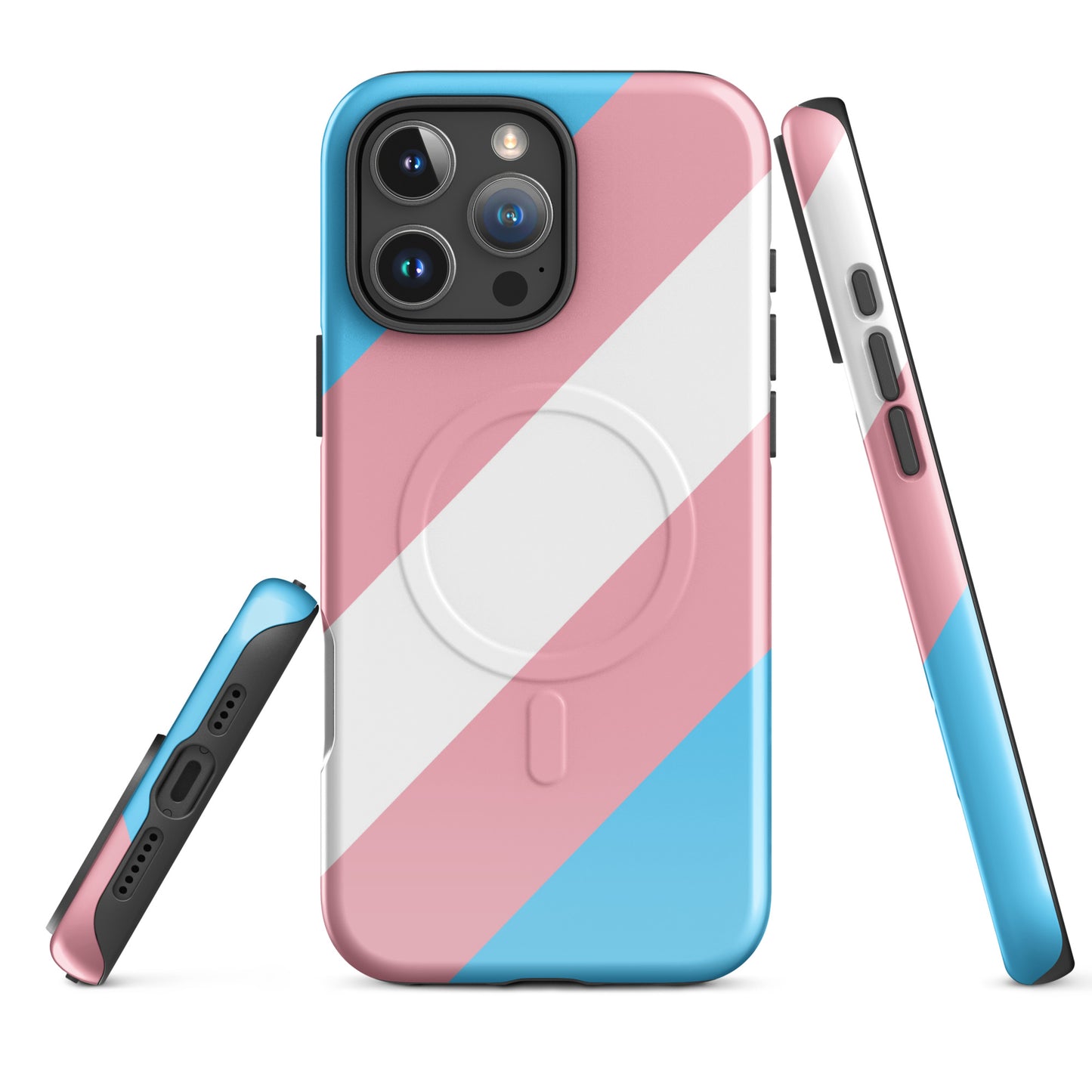 Transgender Trans Pride MagSafe® Tough Phone Case for Apple iPhone® iPhone 16 Pro Max Transgender transgender-trans-pride-magsafe-tough-phone-case-for-apple-iphone-16-pro-max-front