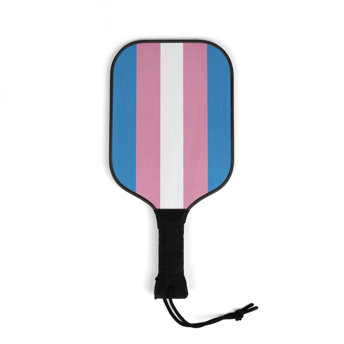 Transgender Trans Pride Pickleball Paddle Set with Balls transgender-trans-pride-pickleball-paddle-set-with-balls-single-paddle