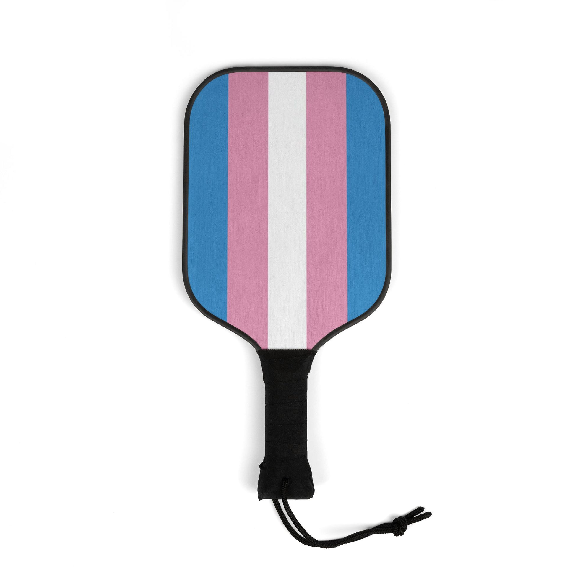 Transgender Trans Pride Pickleball Paddle Set with Balls transgender-trans-pride-pickleball-paddle-set-with-balls-single-paddle