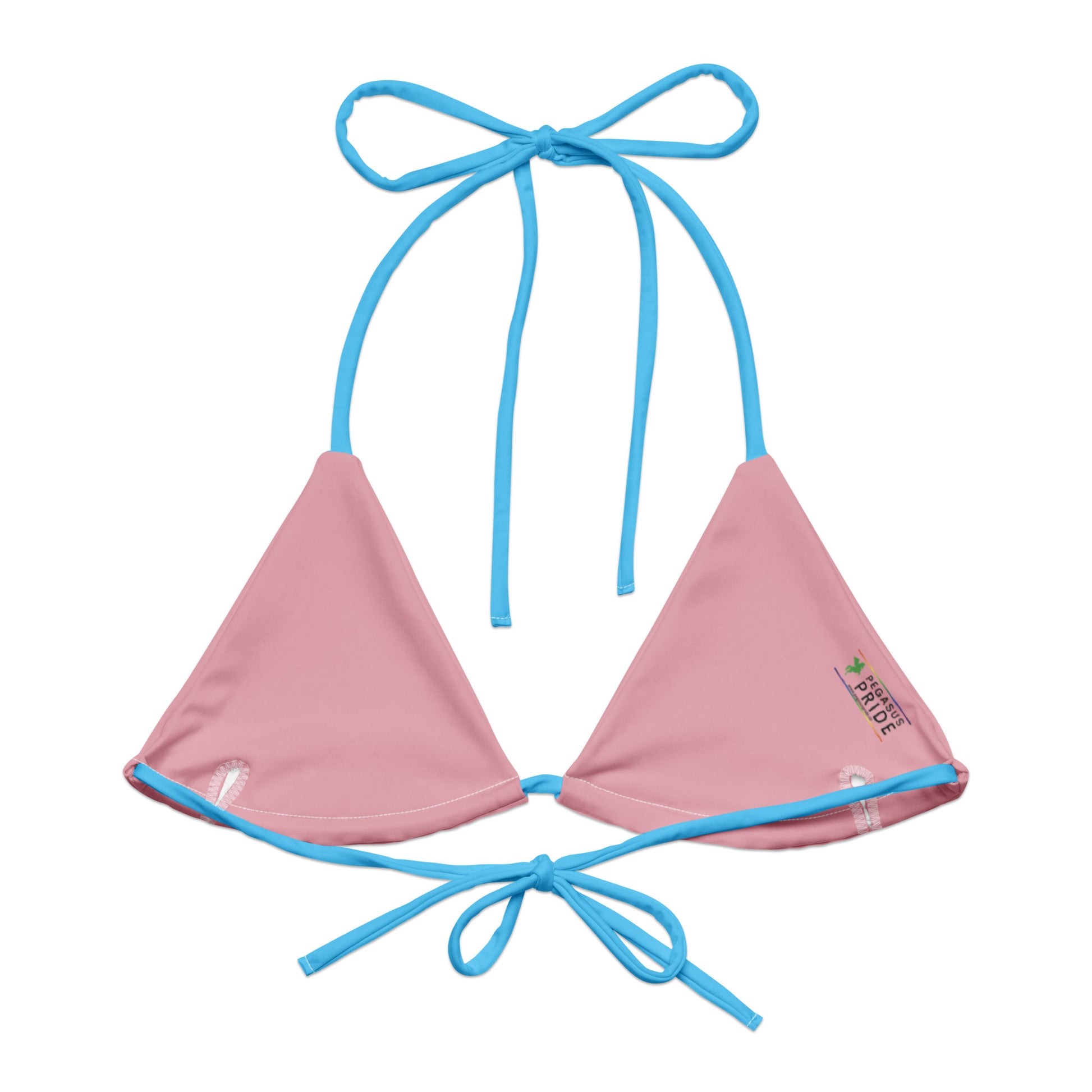Transgender Trans Pride String Bikini Top transgender-trans-pride-string-bikini-top-back