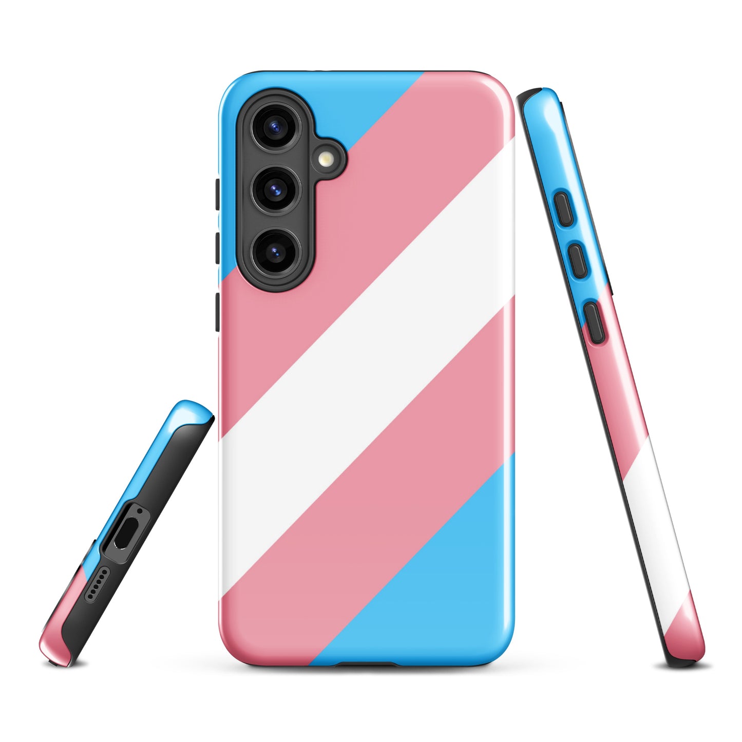 Transgender Trans Pride Tough Cell Phone Case for Samsung Galaxy Samsung Galaxy S24 Plus Transgender transgender-trans-pride-tough-mobile-cell-phone-case-for-samsung-galaxy-s24-plus-front