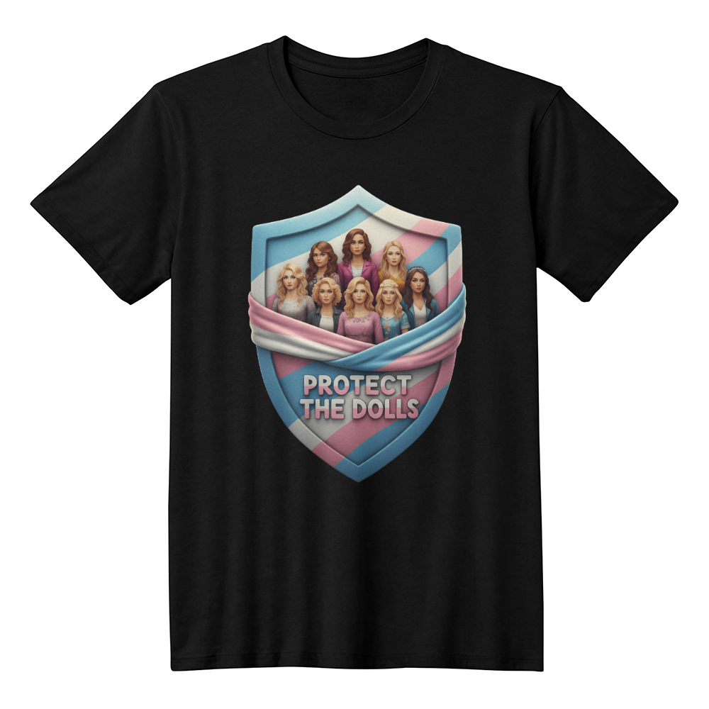 Transgender Trans - Protect The Dolls T-shirt Black Transgender transgender-trans-protect-the-dolls-t-shirt-tee-black-front