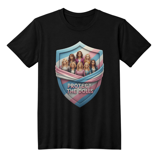 Transgender Trans - Protect The Dolls T-shirt Black Transgender transgender-trans-protect-the-dolls-t-shirt-tee-black-front