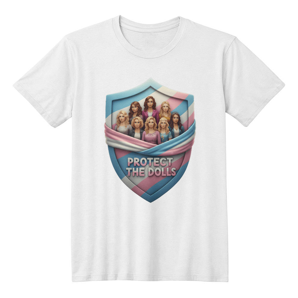 Transgender Trans - Protect The Dolls T-shirt White Transgender transgender-trans-protect-the-dolls-t-shirt-tee-white-front