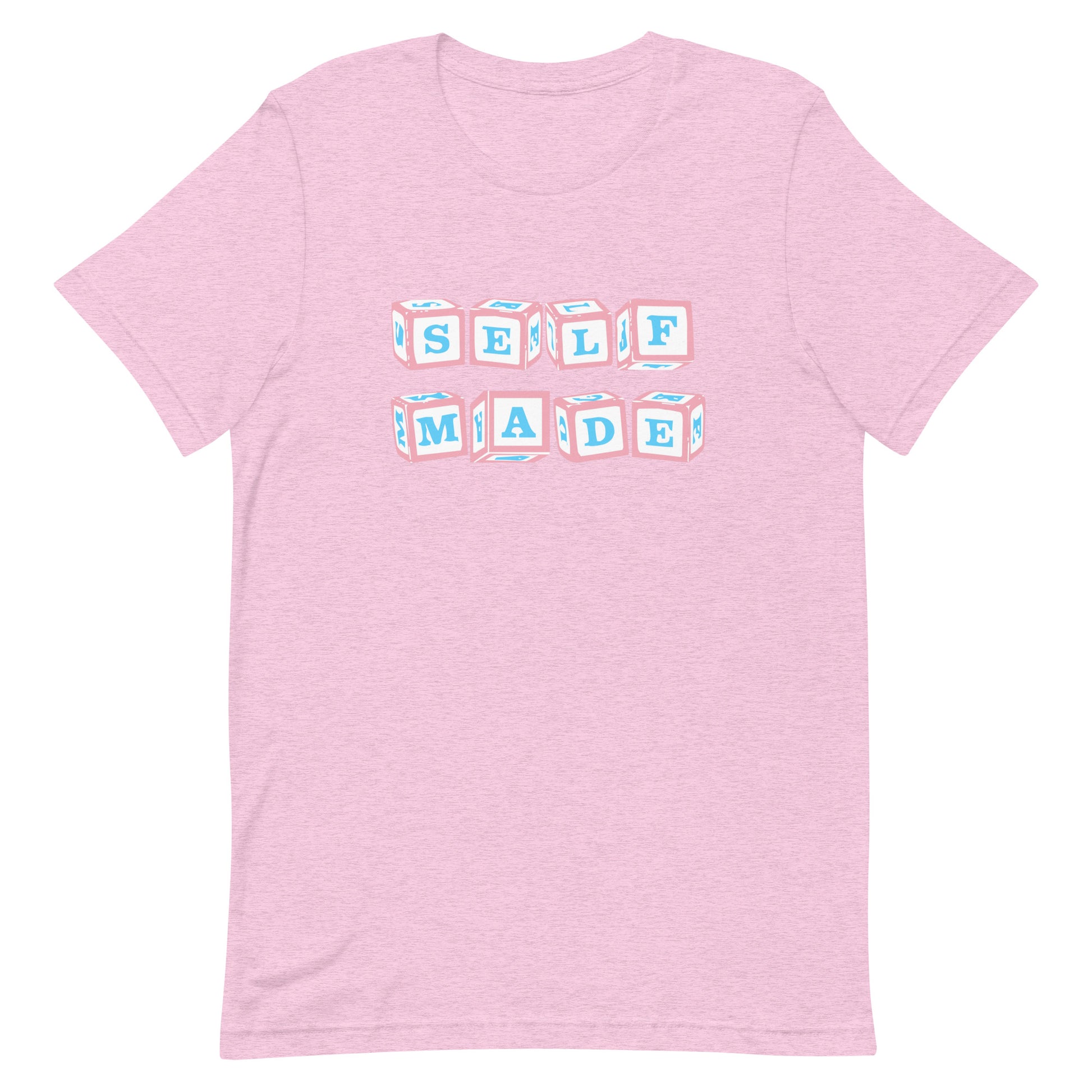 Transgender Trans Self Made T-Shirt Heather Prism Lilac Transgender transgender-trans-self-made-t-shirt-heather-prism-lilac-front