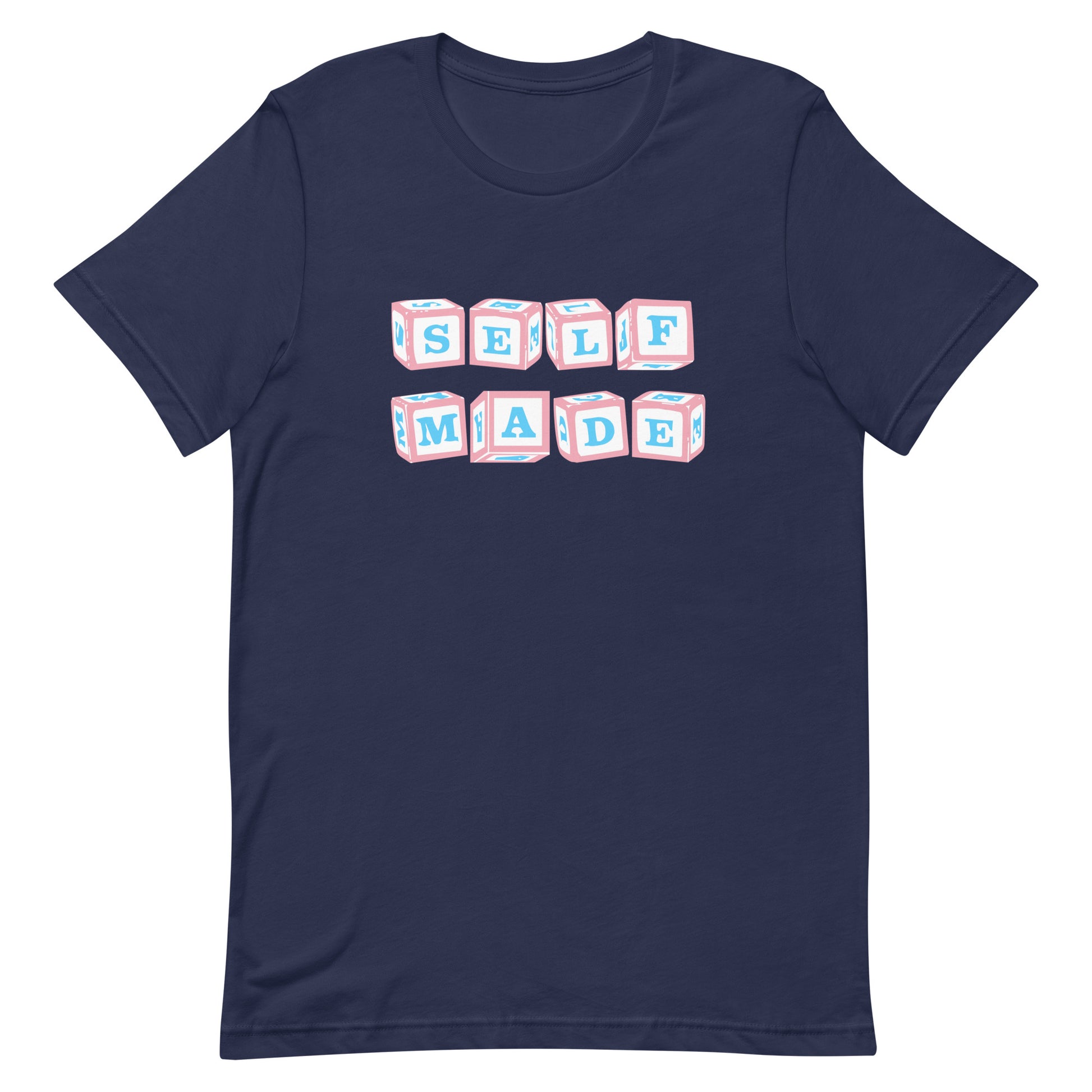 Transgender Trans Self Made T-Shirt Navy Transgender transgender-trans-self-made-t-shirt-navy-front