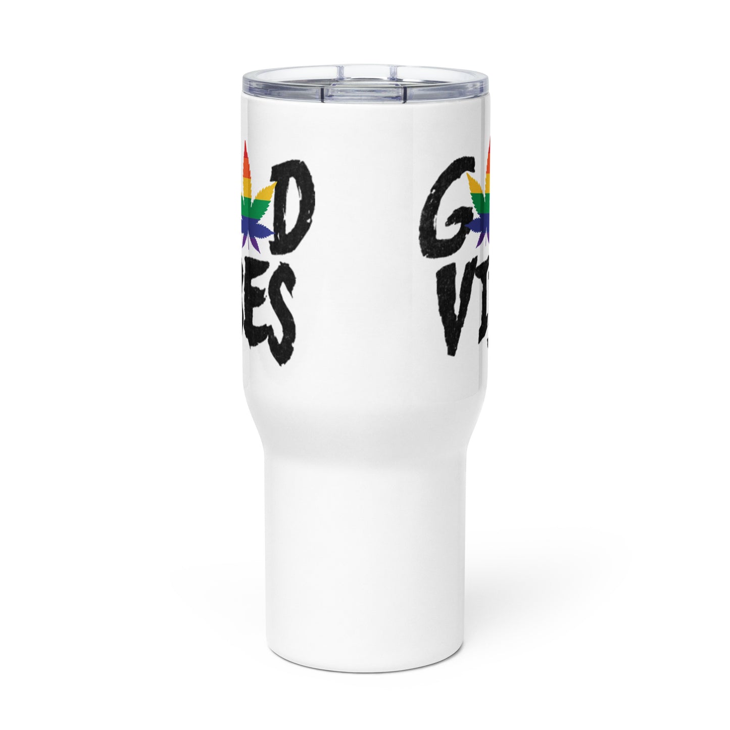 LGBTQ Good Vibes Travel Mug with Handle travel-mug-with-a-handle-white-25-oz-front-64d900dda06ab