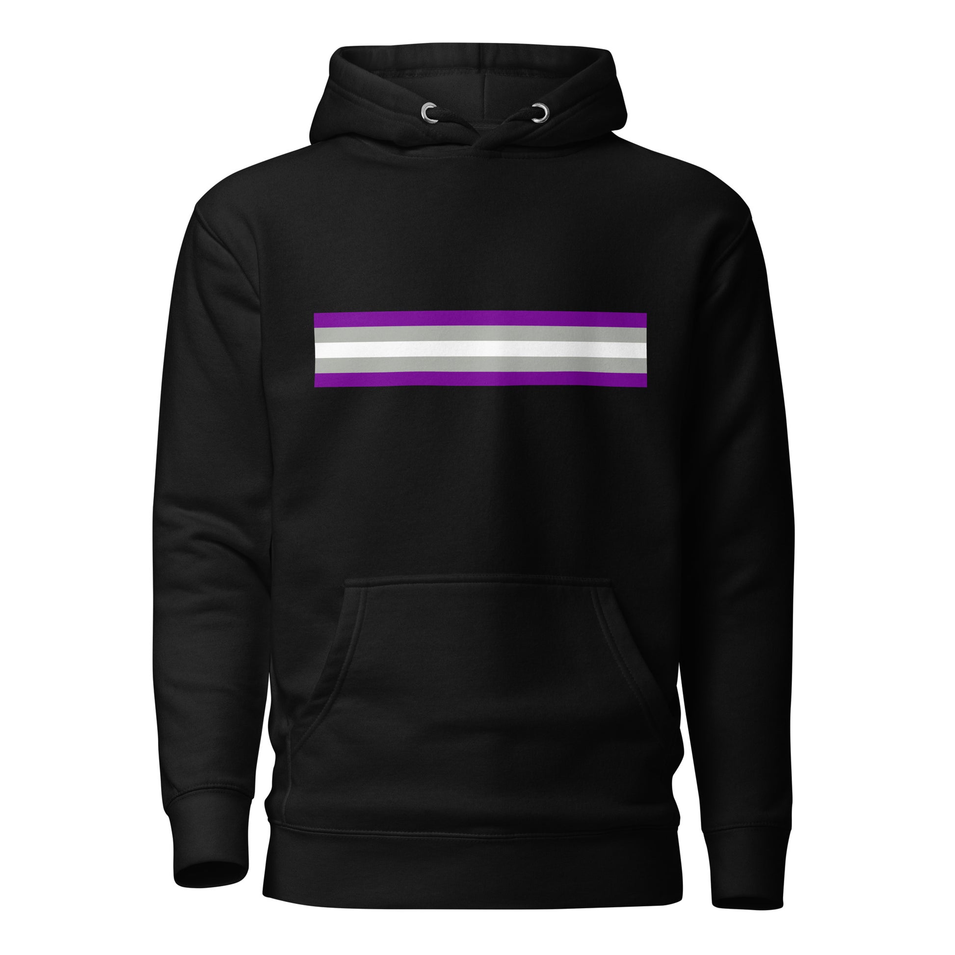 Greysexual Pride Flag Hoodie Black Greysexual unisex-premium-hoodie-black-front-6529d79eea212