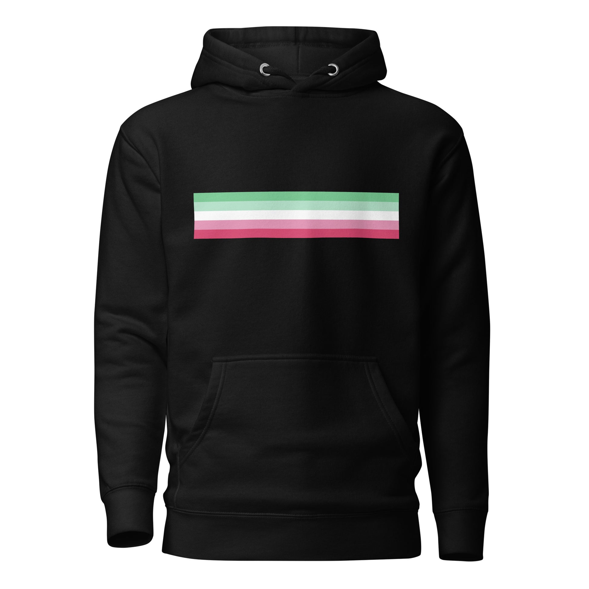 Abrosexual Pride Flag Hoodie Black Abrosexual unisex-premium-hoodie-black-front-6529db0900821