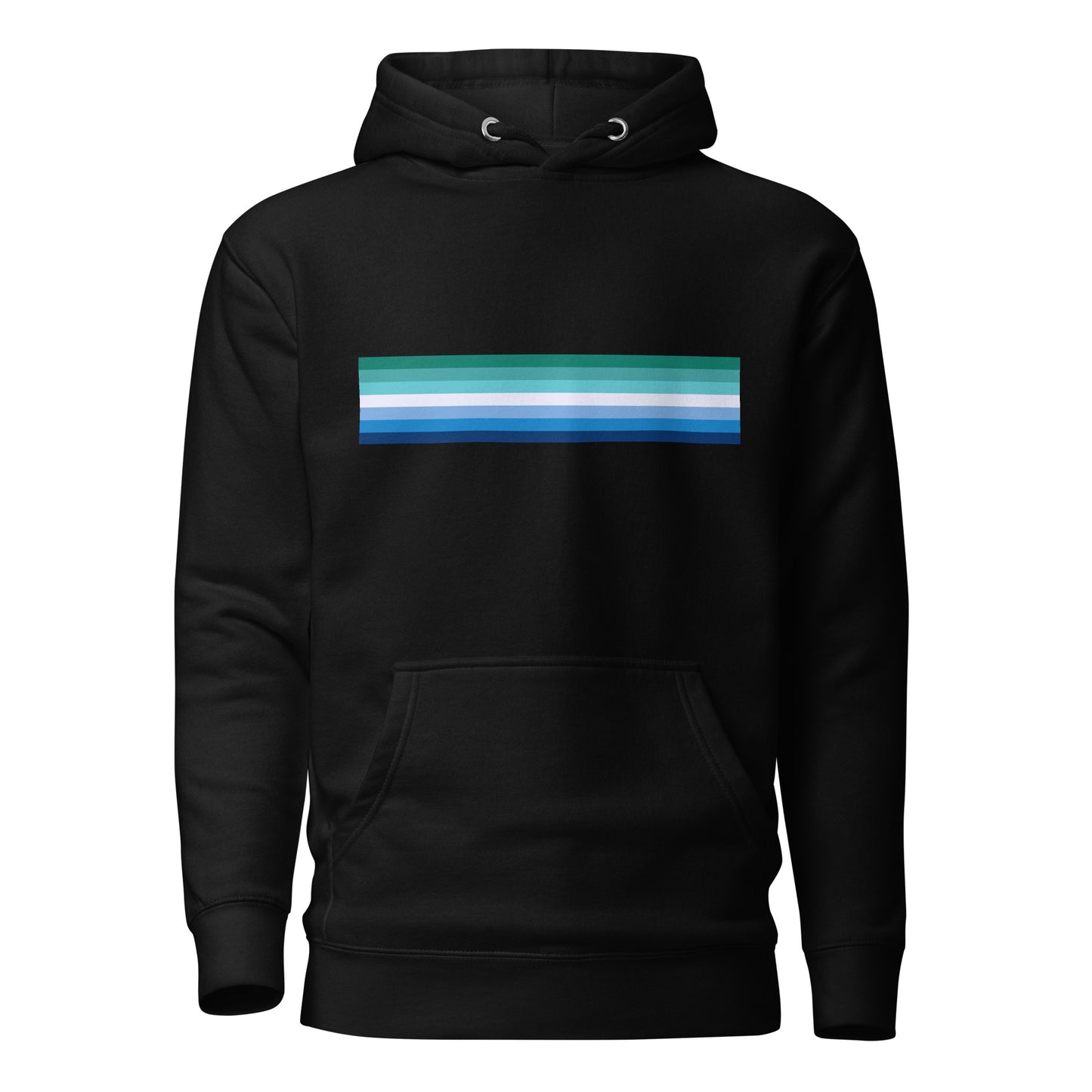 Gay MLM Vincian Pride Flag Hoodie Black Gay unisex-premium-hoodie-black-front-6529de46a2d77