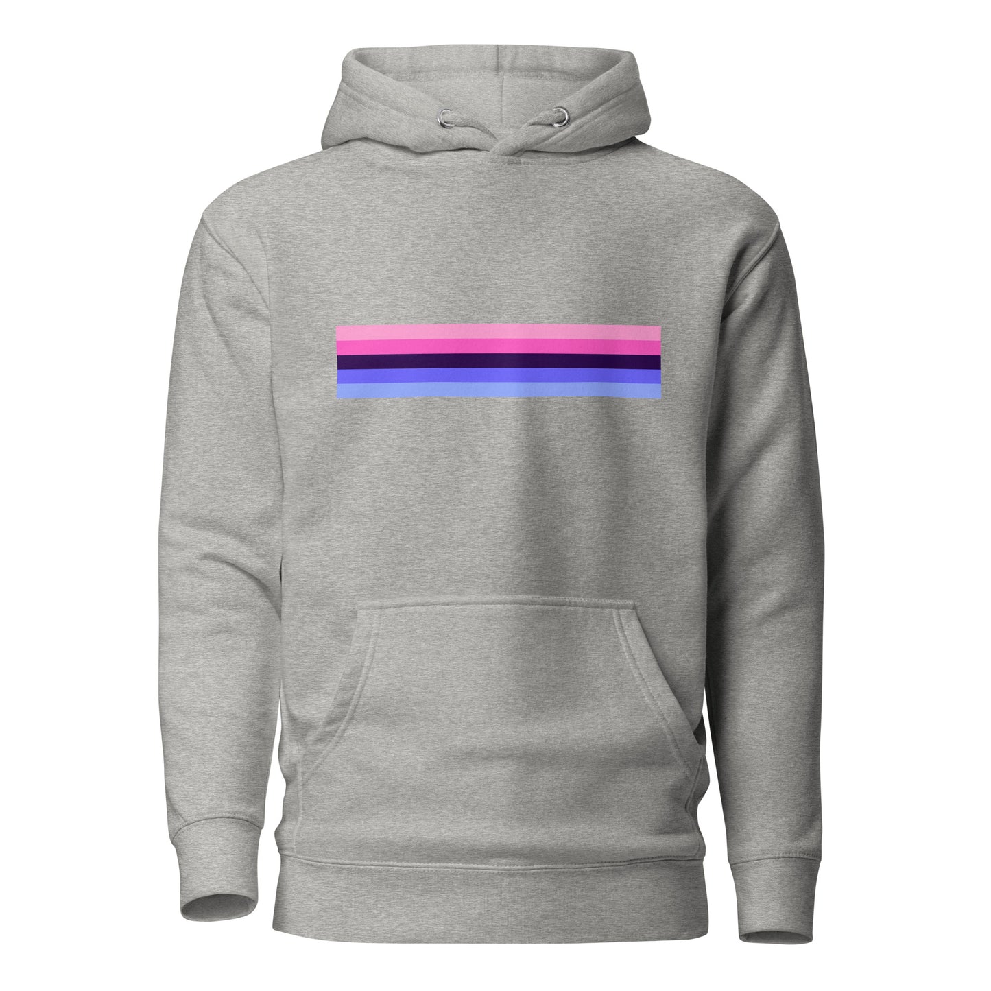 Omnisexual Pride Flag Hoodie Carbon Grey Omnisexual unisex-premium-hoodie-carbon-grey-front-6529d6b42f5e2