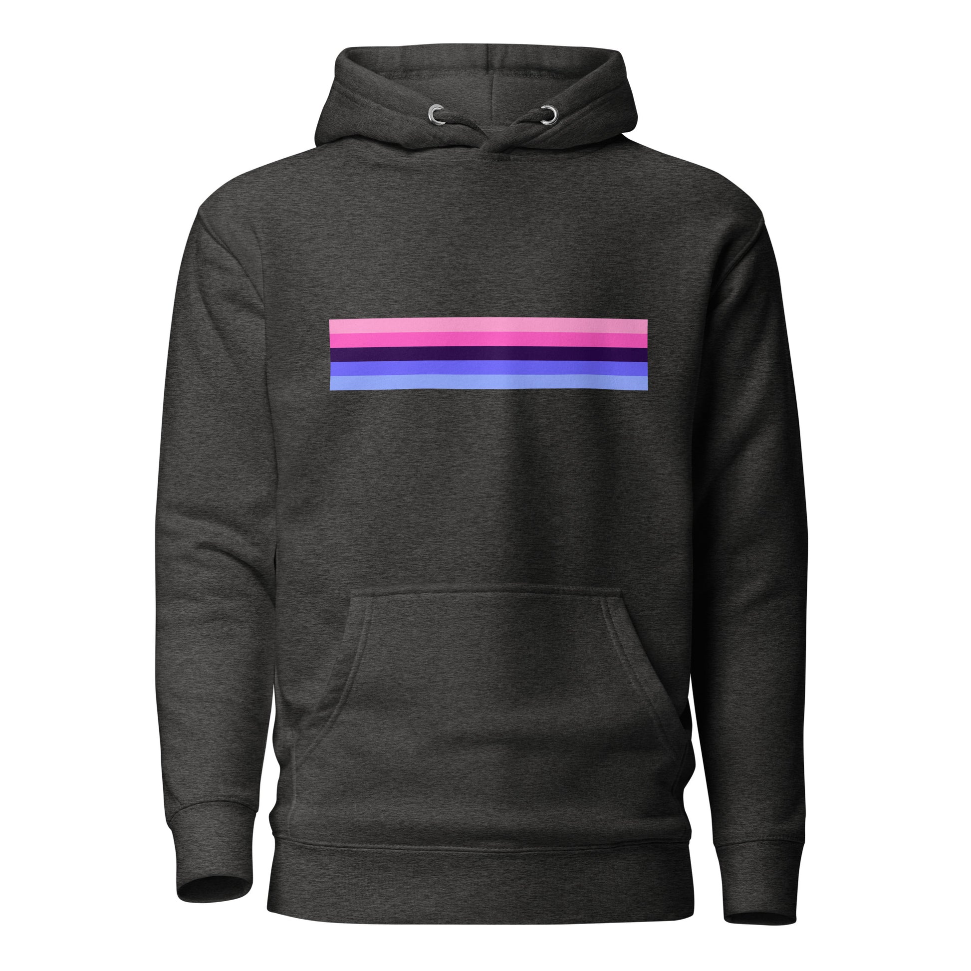 Omnisexual Pride Flag Hoodie Charcoal Heather Omnisexual unisex-premium-hoodie-charcoal-heather-front-6529d6b42c09d