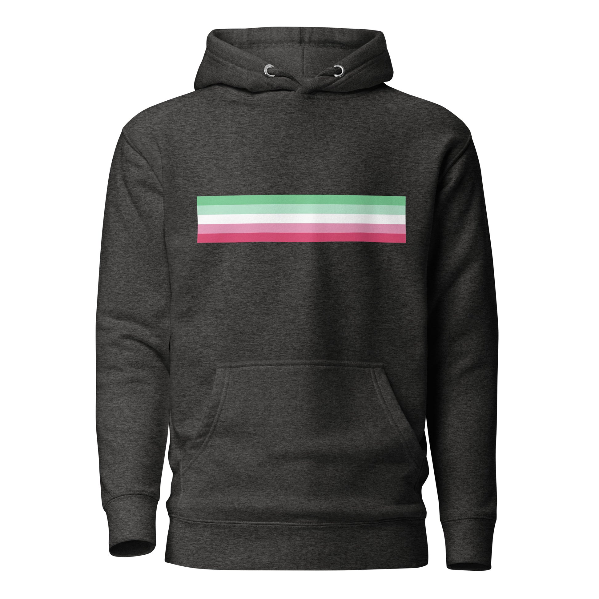 Abrosexual Pride Flag Hoodie Charcoal Heather Abrosexual unisex-premium-hoodie-charcoal-heather-front-6529db0900d3c