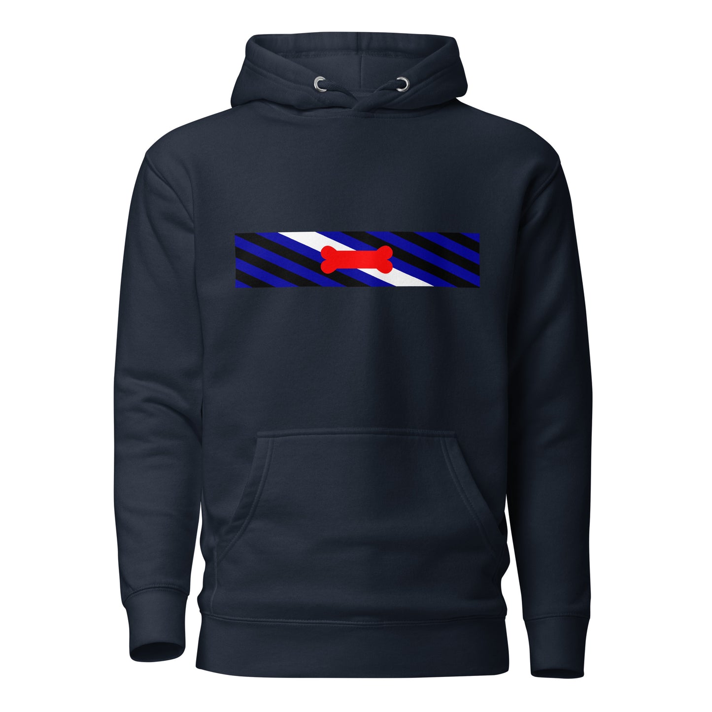 Puppy Play Pride Flag Hoodie Navy Blazer unisex-premium-hoodie-navy-blazer-front-6529d5e2329f7