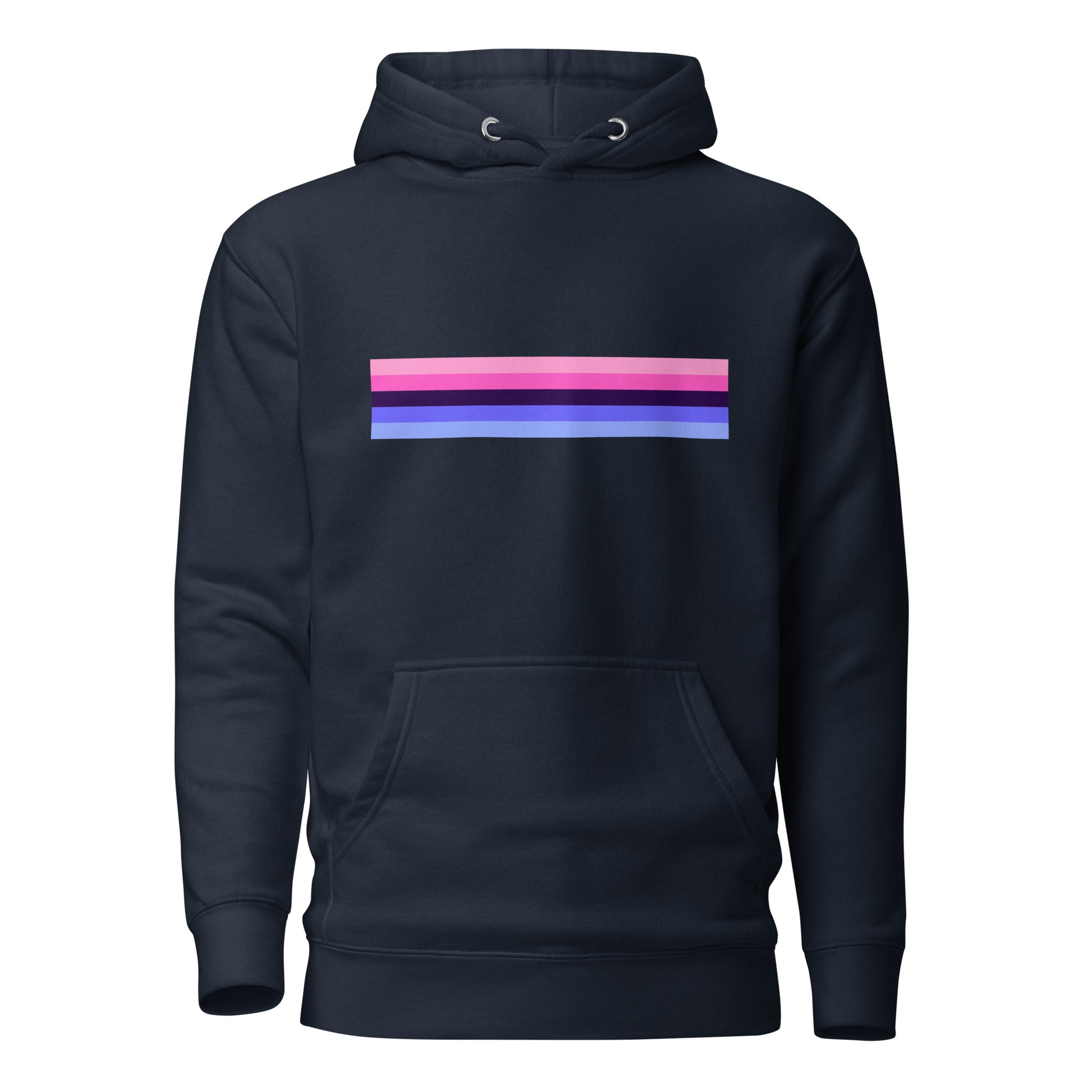 Omnisexual Pride Flag Hoodie Navy Blazer Omnisexual unisex-premium-hoodie-navy-blazer-front-6529d6b42a6fa