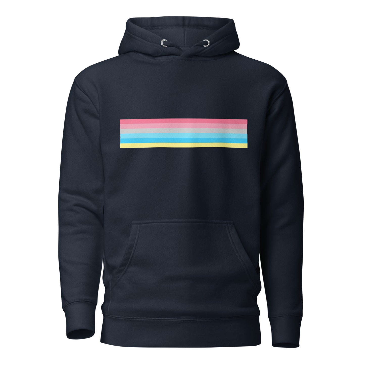 Genderflux Pride Flag Hoodie Navy Blazer Genderflux unisex-premium-hoodie-navy-blazer-front-6529d81577db2