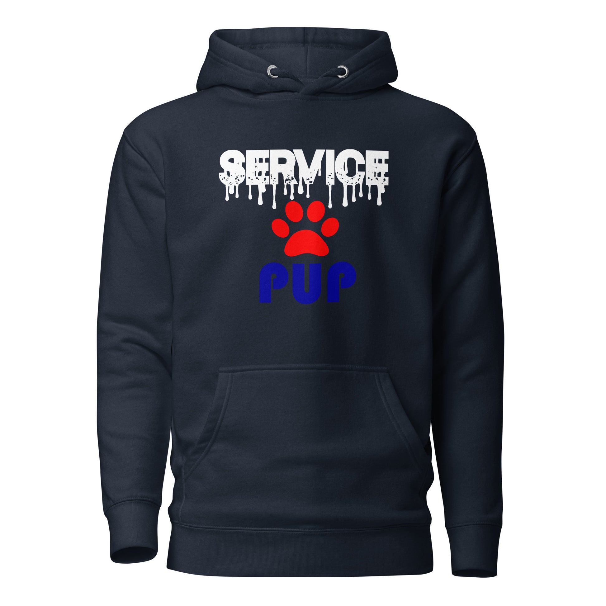 Puppy Play Hoodie Service Pup Navy Blazer unisex-premium-hoodie-navy-blazer-front-6529e7e8c6c1b