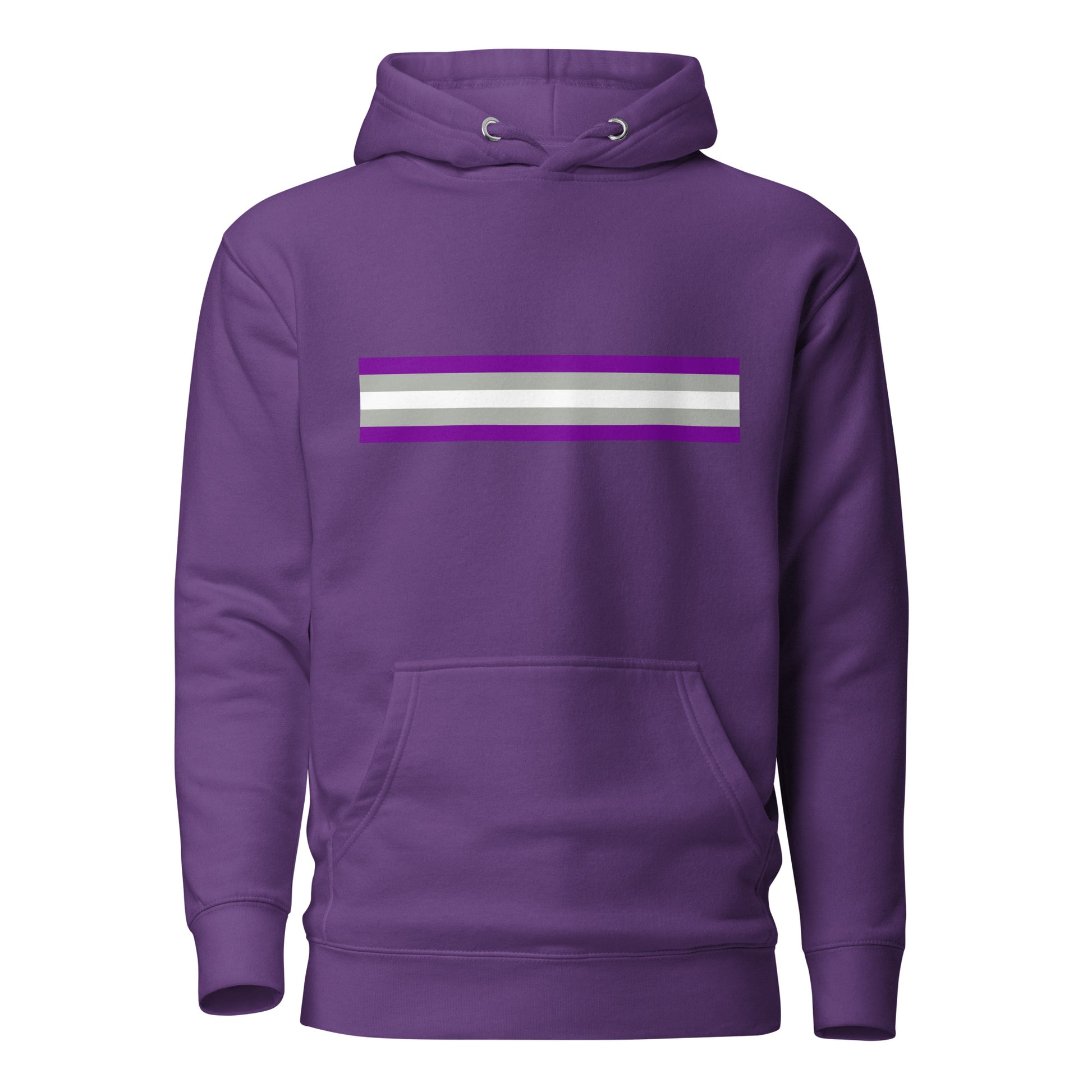 Greysexual Pride Flag Hoodie Purple Greysexual unisex-premium-hoodie-purple-front-6529d79eea809