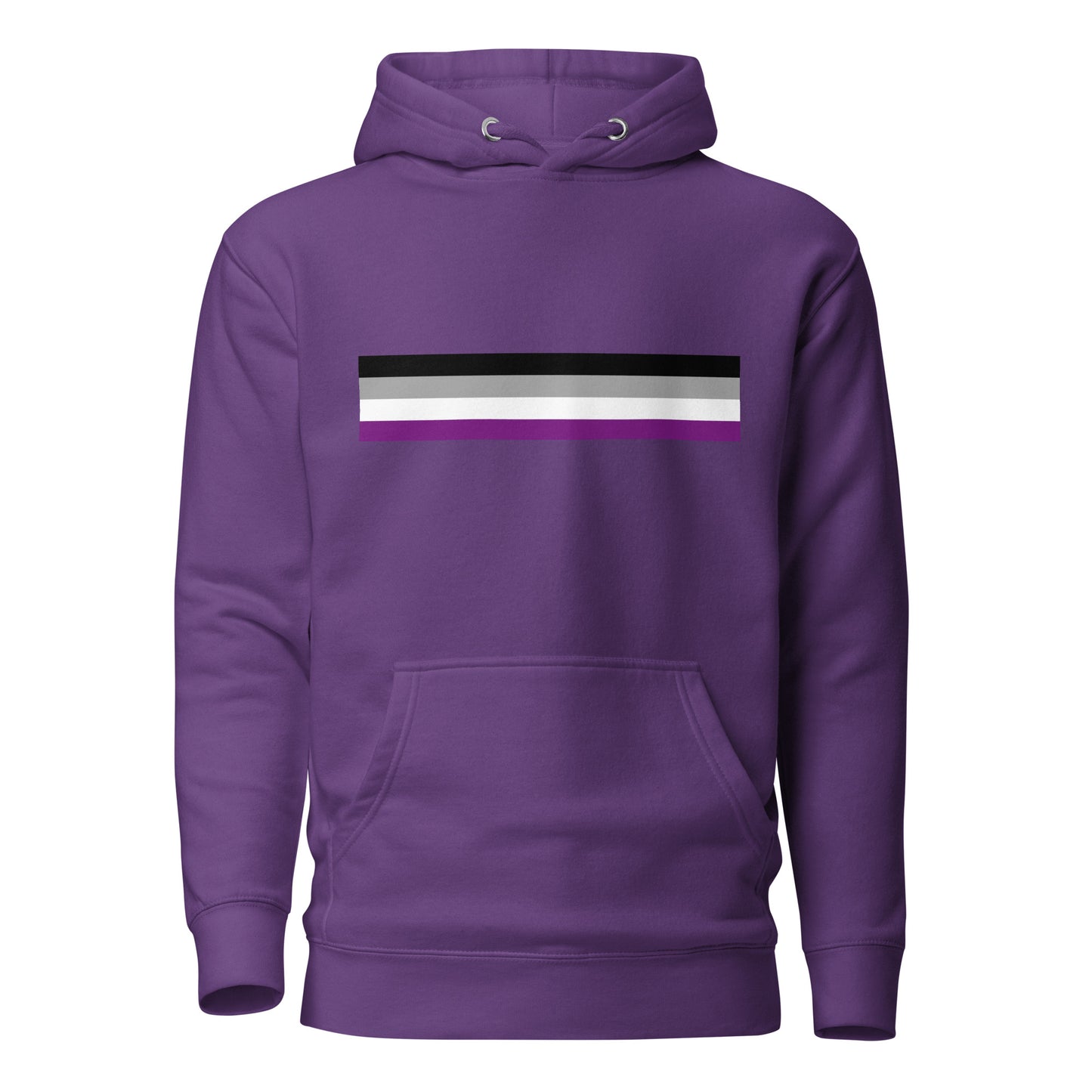 Asexual Ace Pride Flag Hoodie Purple Asexual unisex-premium-hoodie-purple-front-6529e2fb5011b