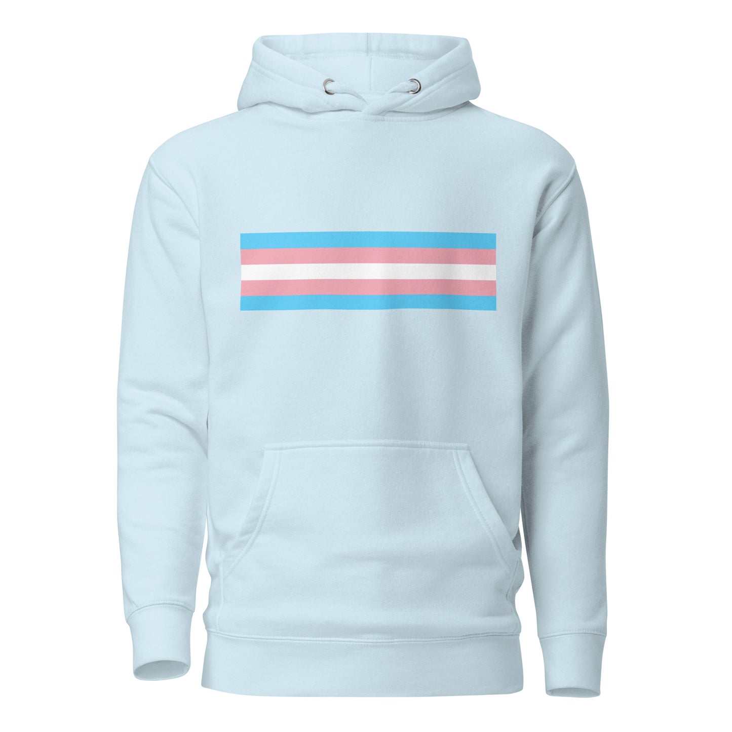 Transgender Trans Pride Flag Hoodie Sky Blue Transgender unisex-premium-hoodie-sky-blue-front-6529e40fb51da