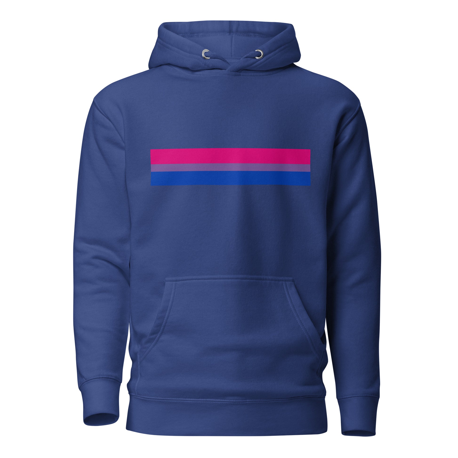 Bisexual Bi Pride Flag Hoodie Team Royal Bisexual unisex-premium-hoodie-team-royal-front-6529ddb40349e