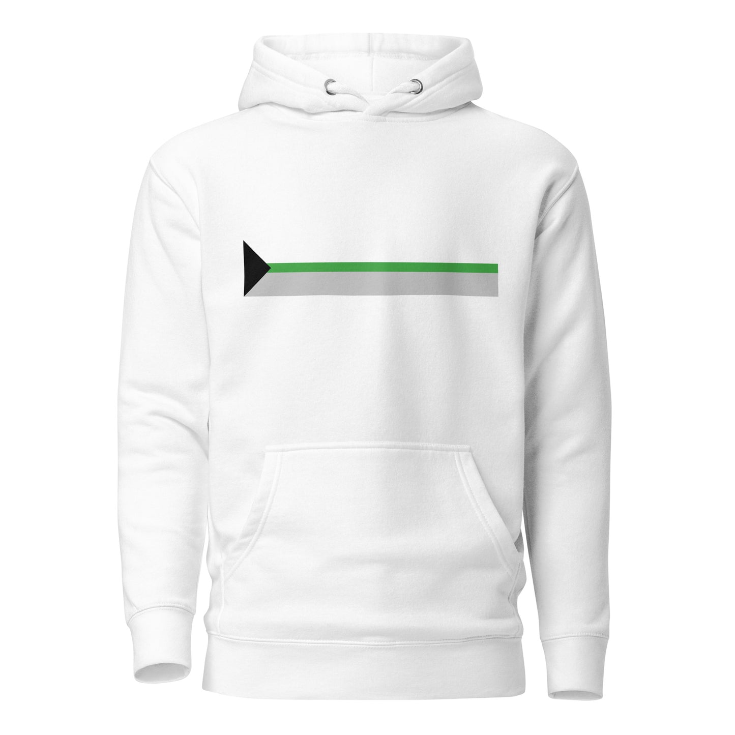 Demiromantic Pride Flag Hoodie White Demiromantic unisex-premium-hoodie-white-front-6529d8ca1bd54