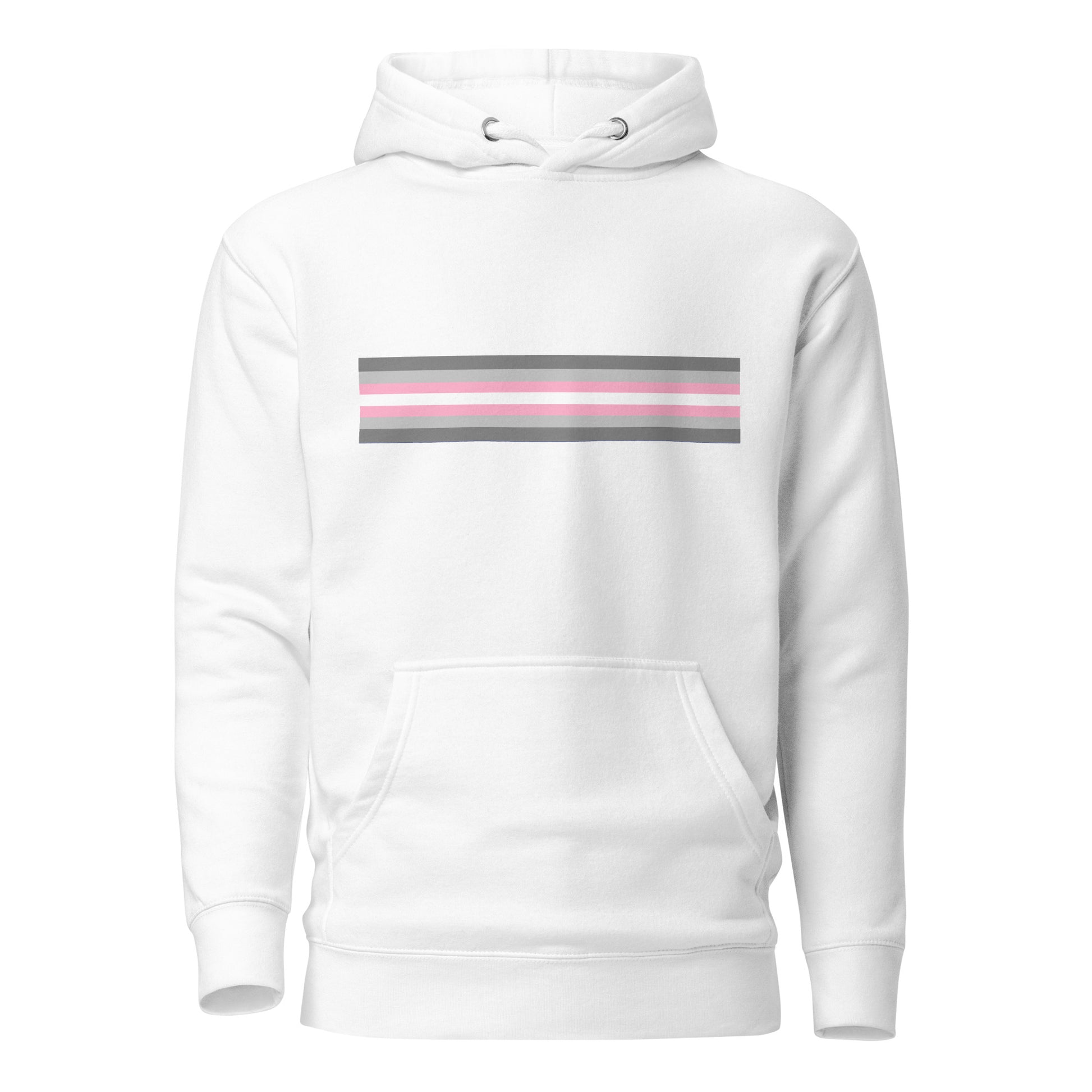 Demigirl Pride Flag Hoodie White Demigirl unisex-premium-hoodie-white-front-6529d91c64b88