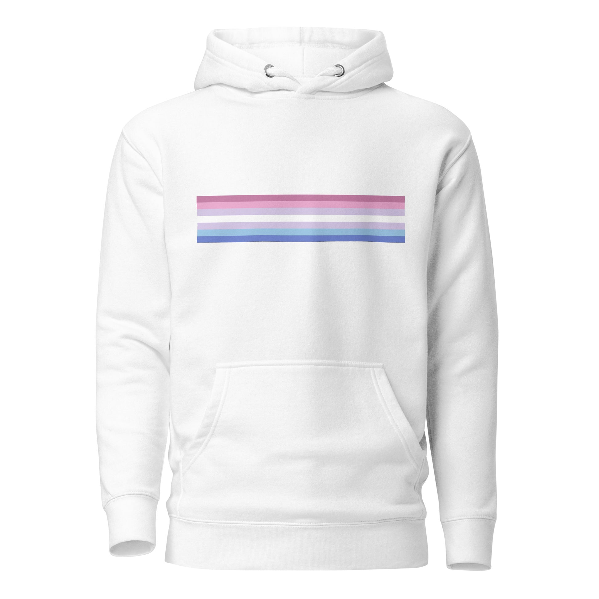 Bigender Pride Flag Hoodie White Bigender unisex-premium-hoodie-white-front-6529da5a5d4c4