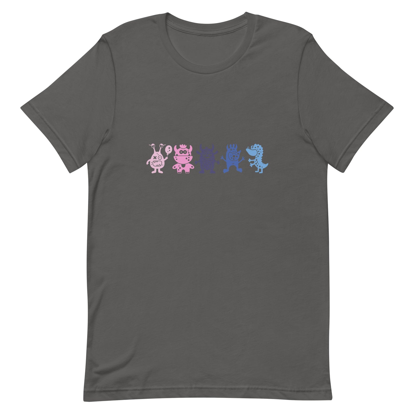 Omnisexual Pride T-Shirt - Doodle Monster Asphalt Omnisexual unisex-staple-t-shirt-asphalt-front-64cff5eb3ef69