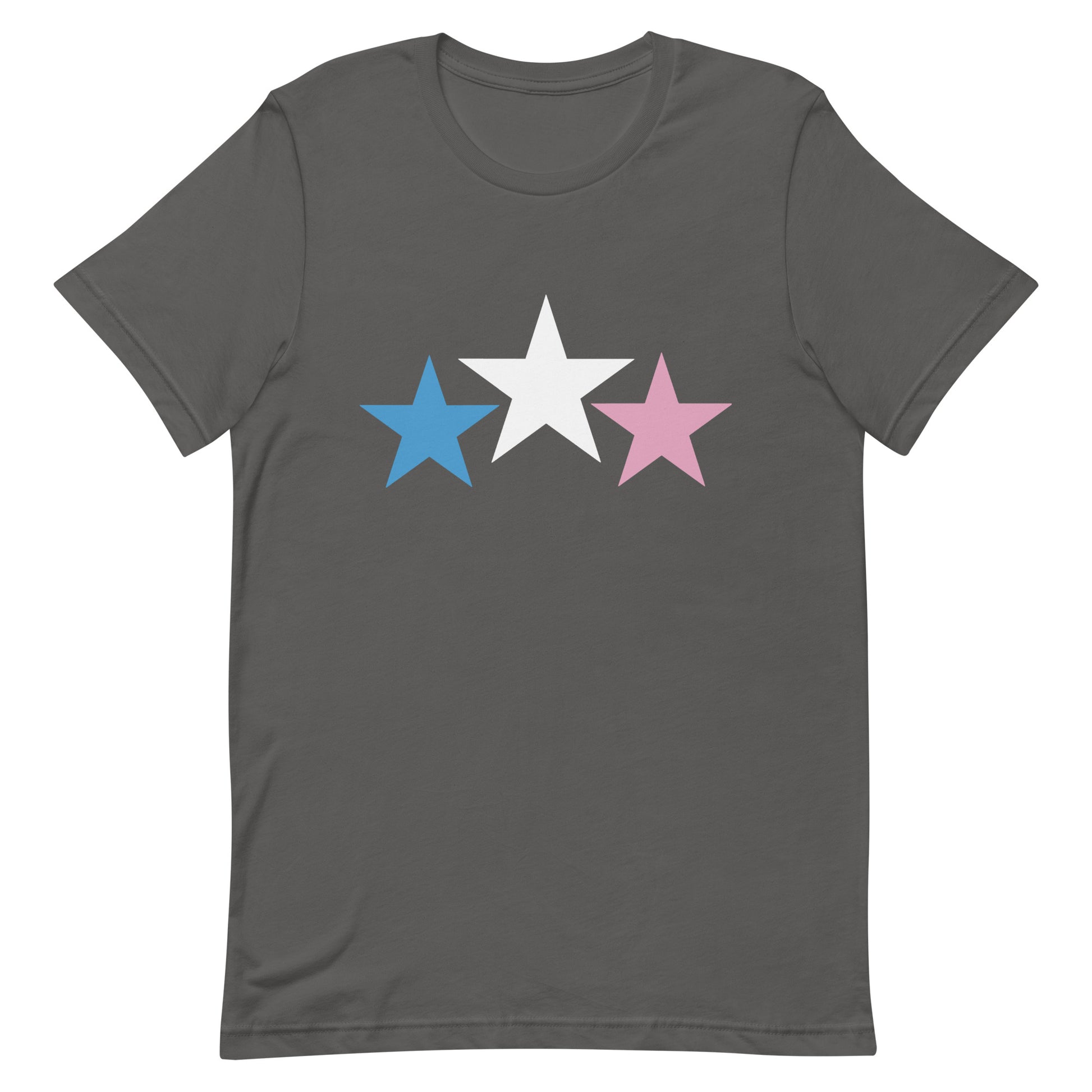 Transgender Trans Pride T-Shirt - Stars Asphalt Transgender unisex-staple-t-shirt-asphalt-front-64de9fdc44713