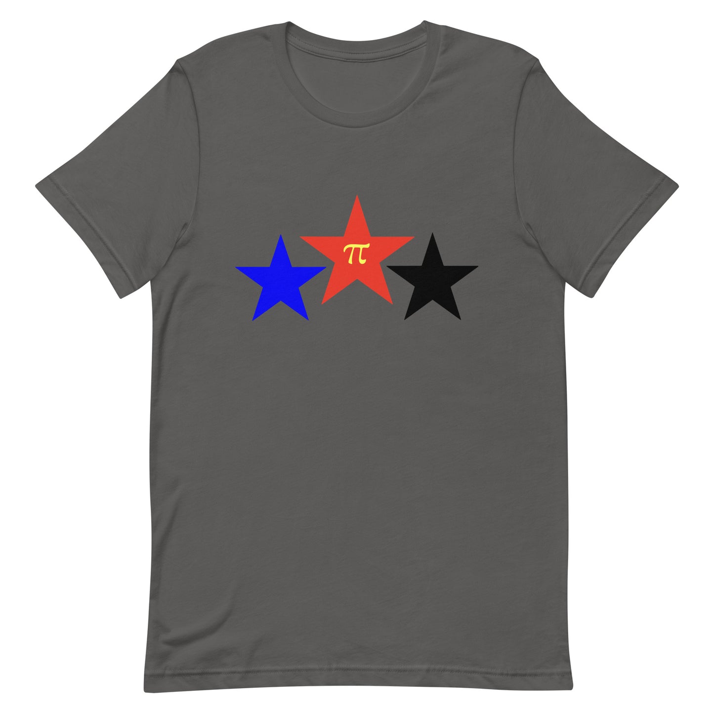 Polyamorous Polyamory Pride T-Shirt - Stars Asphalt Polyamorous unisex-staple-t-shirt-asphalt-front-64dea4e16e109