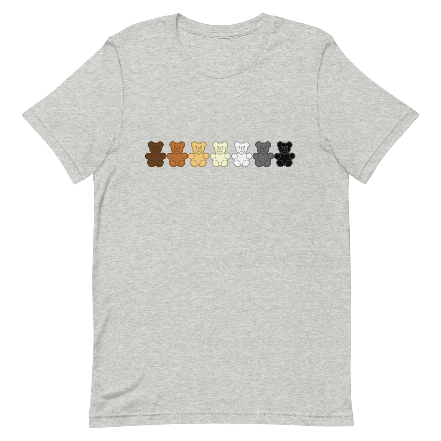 Gay Bear Gummy Bear Tee Athletic Heather Gay unisex-staple-t-shirt-athletic-heather-front-65aabfbb83af5