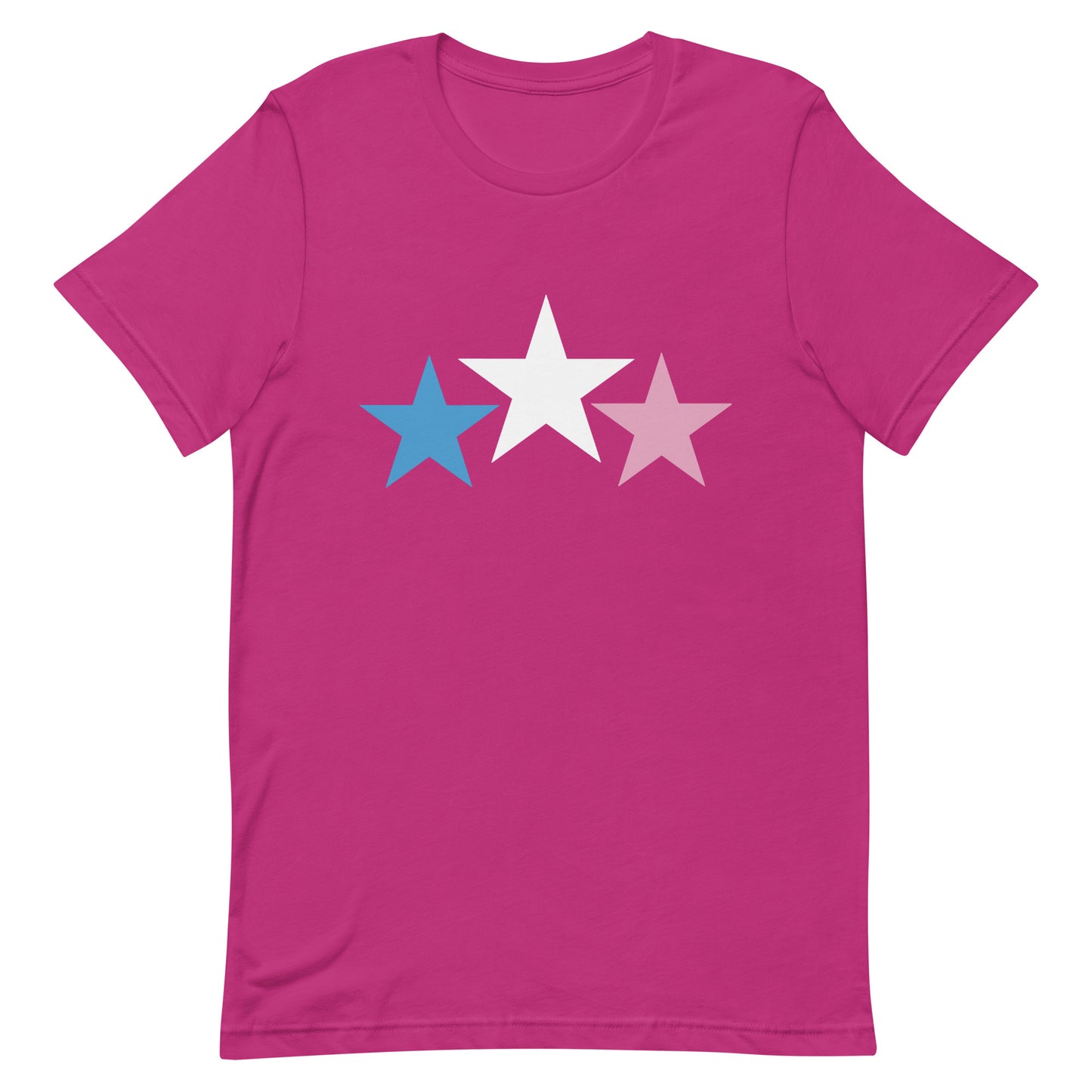 Transgender Trans Pride T-Shirt - Stars Berry Transgender unisex-staple-t-shirt-berry-front-64de9fdc43b06