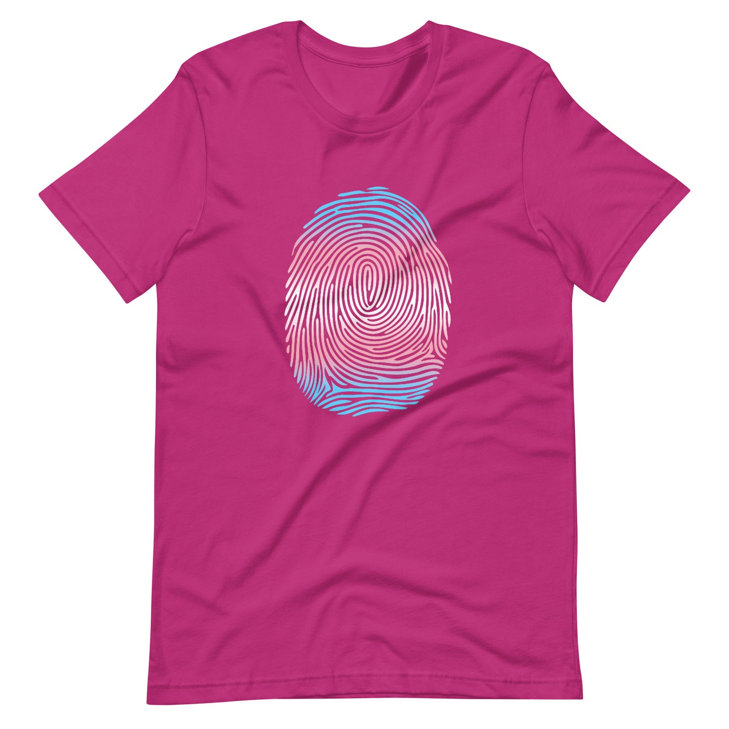 Transgender Trans Pride Identity Fingerprint MTF FTM T-shirt Berry Transgender unisex-staple-t-shirt-berry-front-660f4e86d62cf