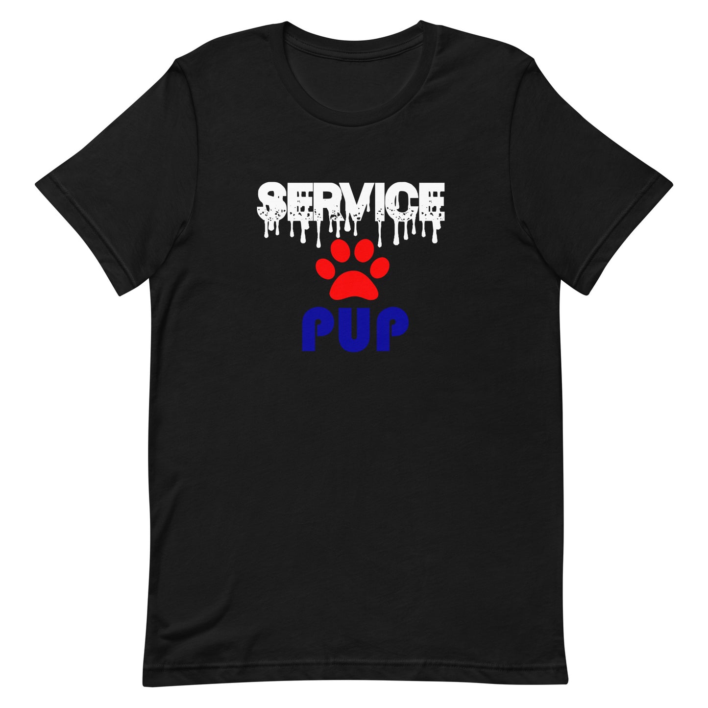 Puppy Play T-Shirt Service Pup Black unisex-staple-t-shirt-black-front-644e9c6836d93