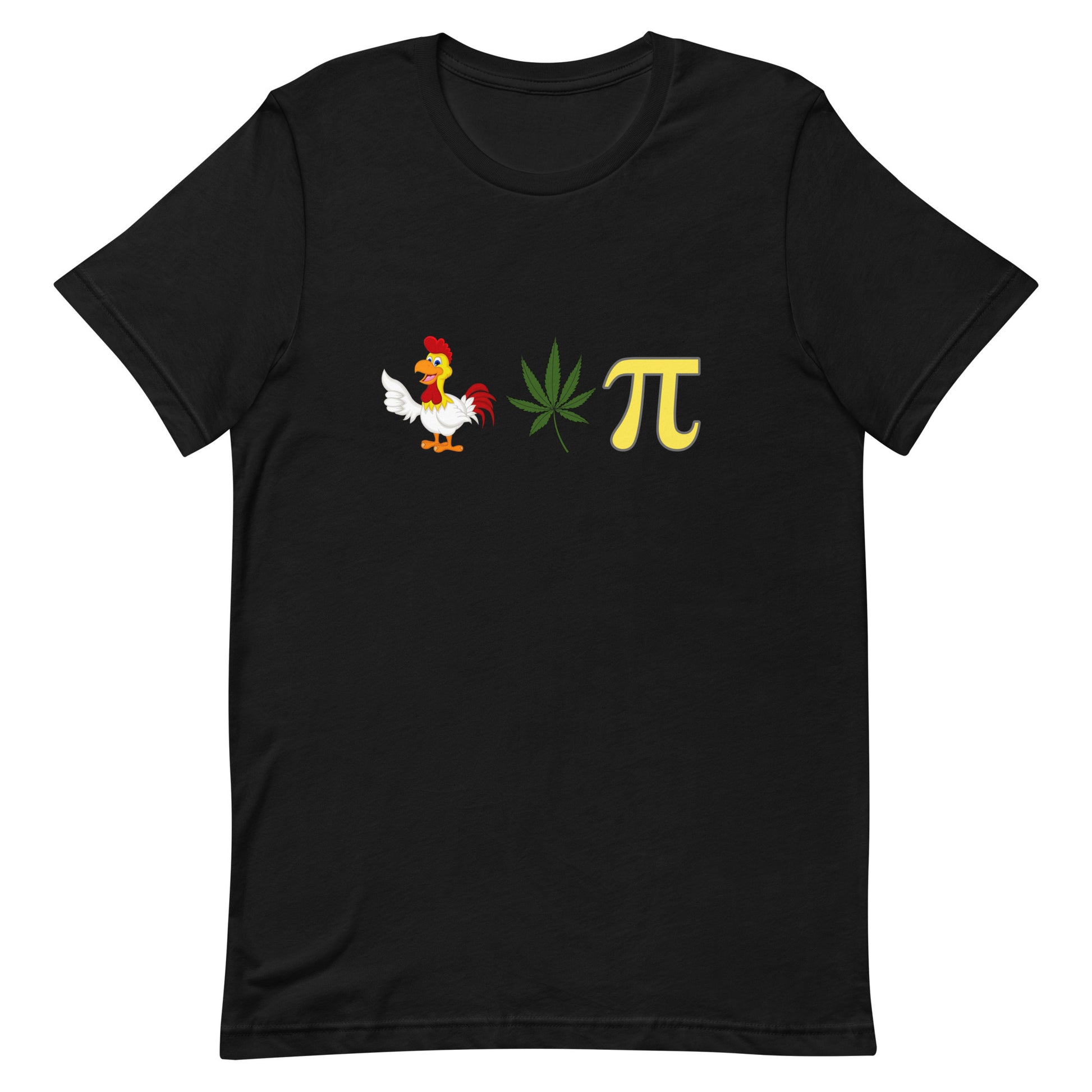 Chicken Pot Pi Tee Black unisex-staple-t-shirt-black-front-64dff054e5184