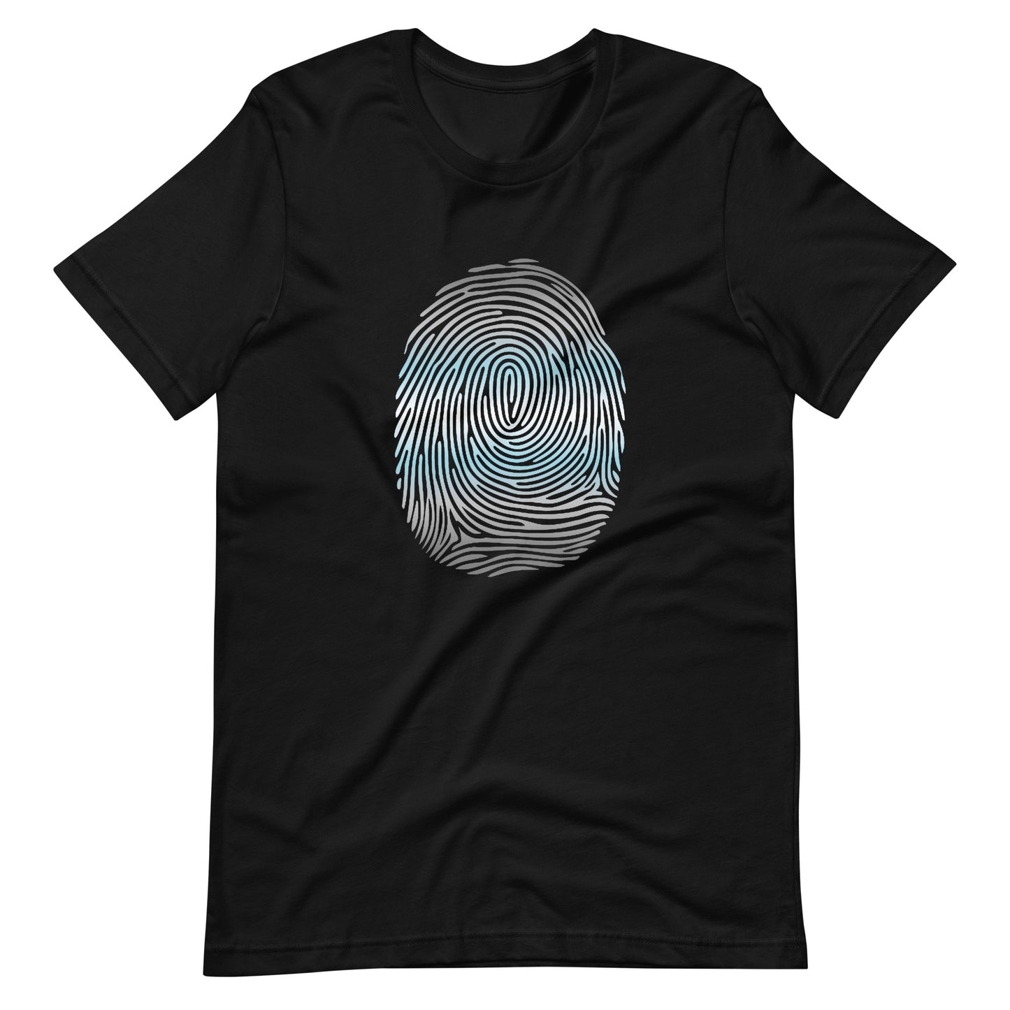 Demiboy Pride Identity Fingerprint Shirt Black Demiboy unisex-staple-t-shirt-black-front-660f55b605156