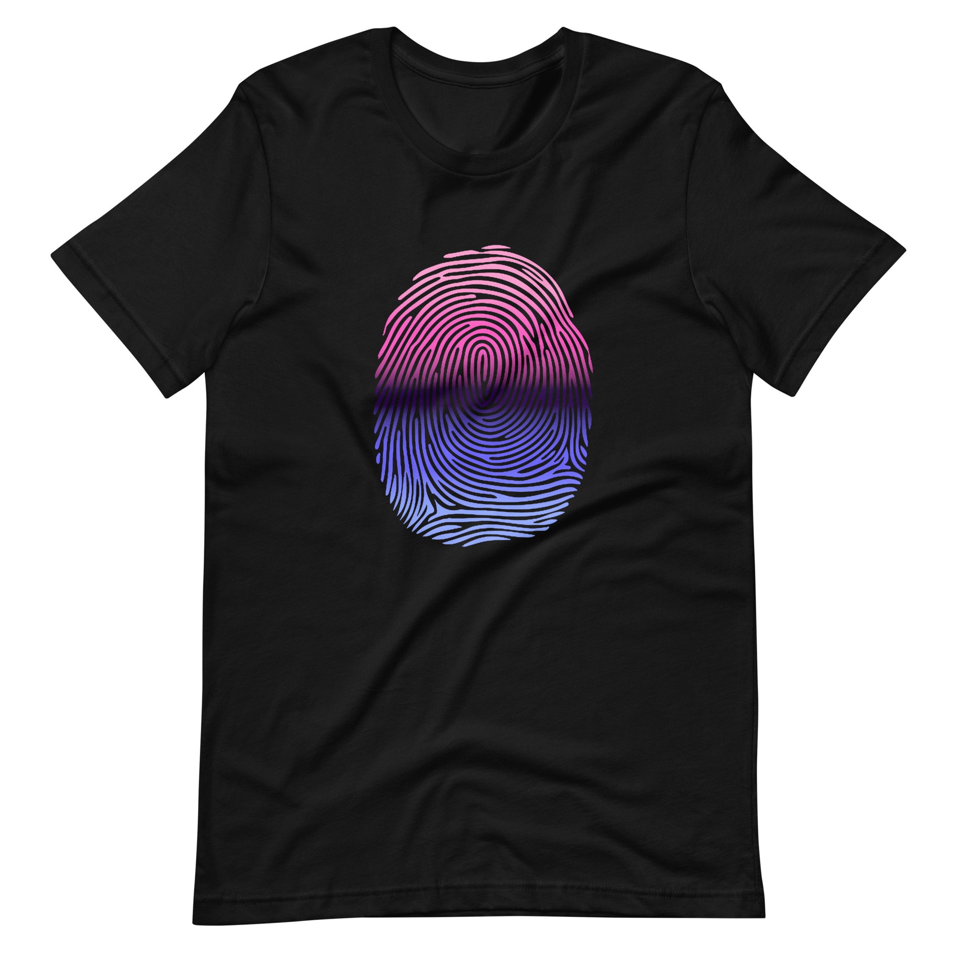 Omnisexual Pride Identity Fingerprint Shirt - Unisex Black Omnisexual unisex-staple-t-shirt-black-front-661009e381b9d