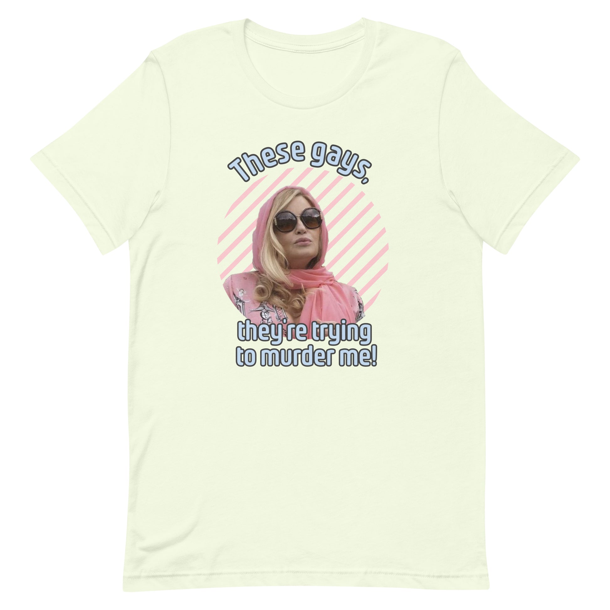 Jennifer Coolidge - These Gays They're Trying To Murder Me Shirt Citron unisex-staple-t-shirt-citron-front-6456d095408f7