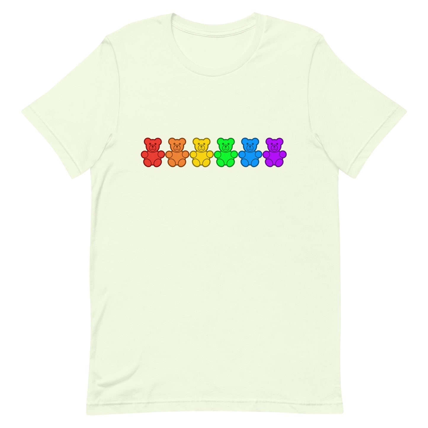 LGBTQ Pride Gummy Bear T-shirt Citron Pride unisex-staple-t-shirt-citron-front-65aef14617b16