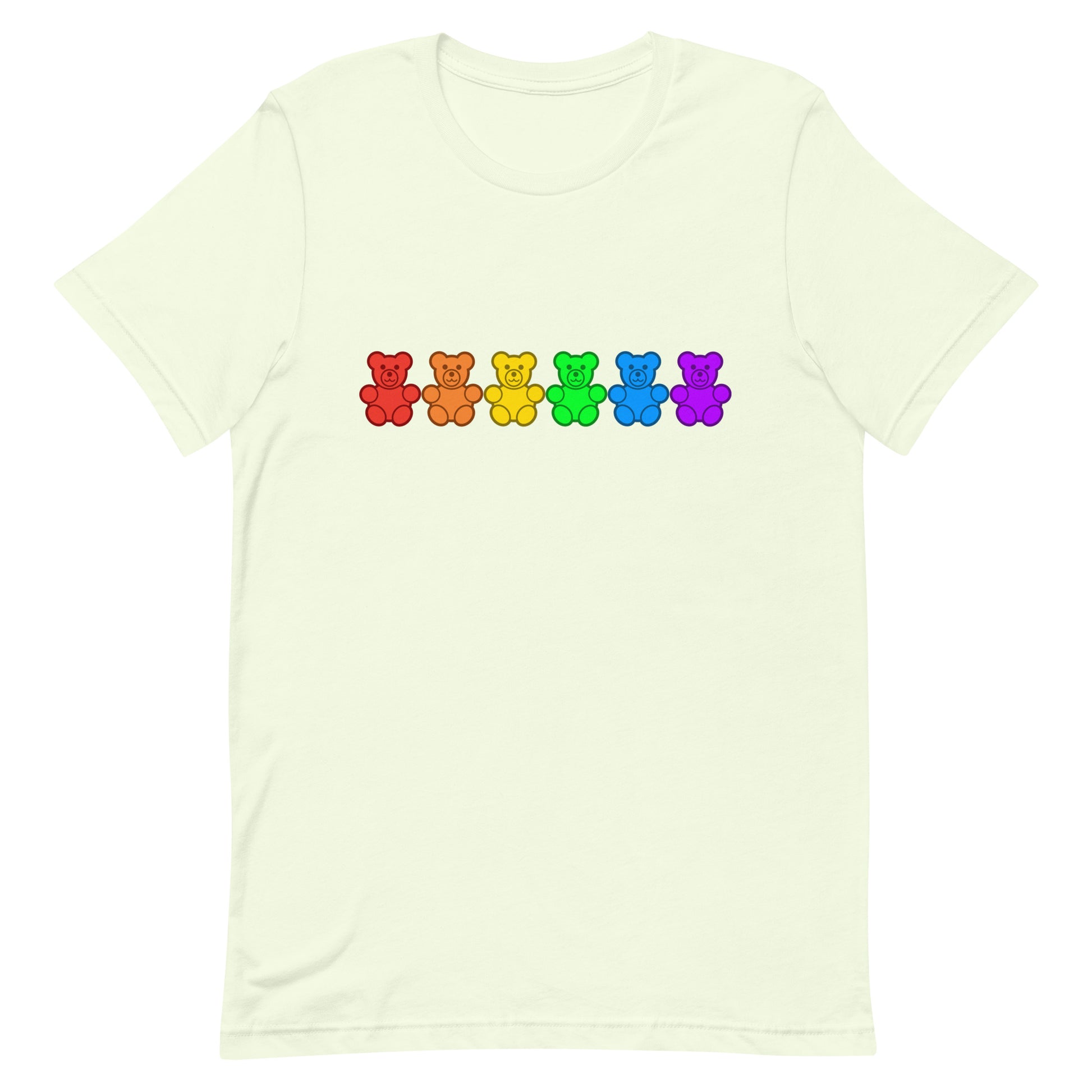 LGBTQ Pride Gummy Bear T-shirt Citron Pride unisex-staple-t-shirt-citron-front-65aef14617b16