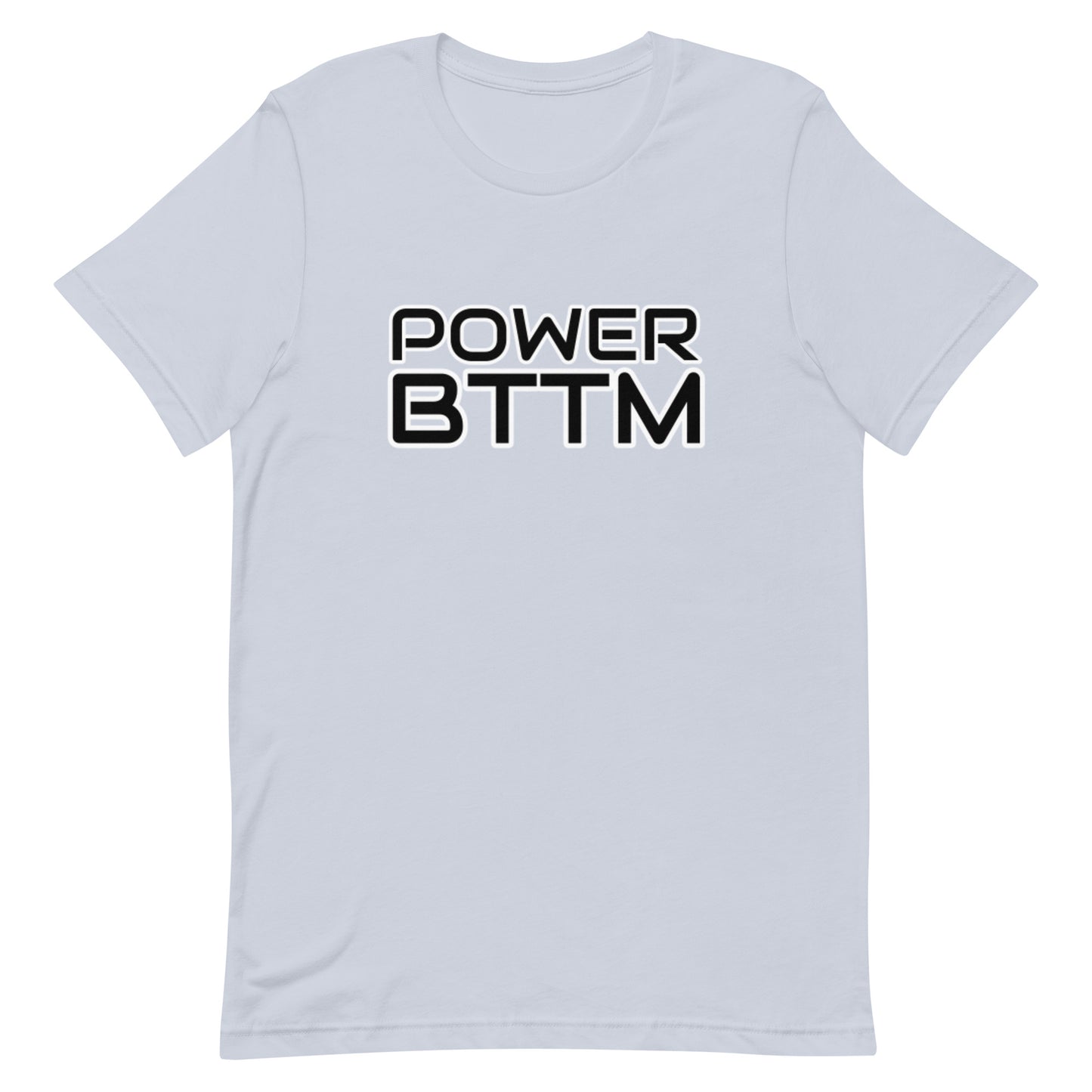 Power Bottom T-shirt Light Blue Gay unisex-staple-t-shirt-light-blue-front-64ed2d52726ba