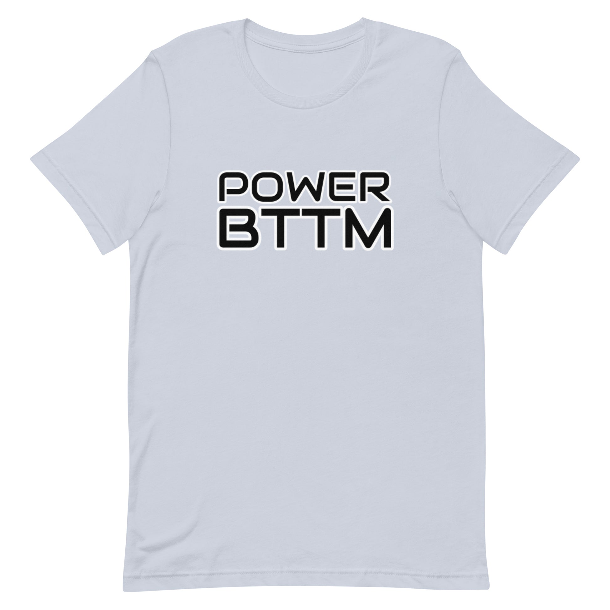 Power Bottom T-shirt Light Blue Gay unisex-staple-t-shirt-light-blue-front-64ed2d52726ba