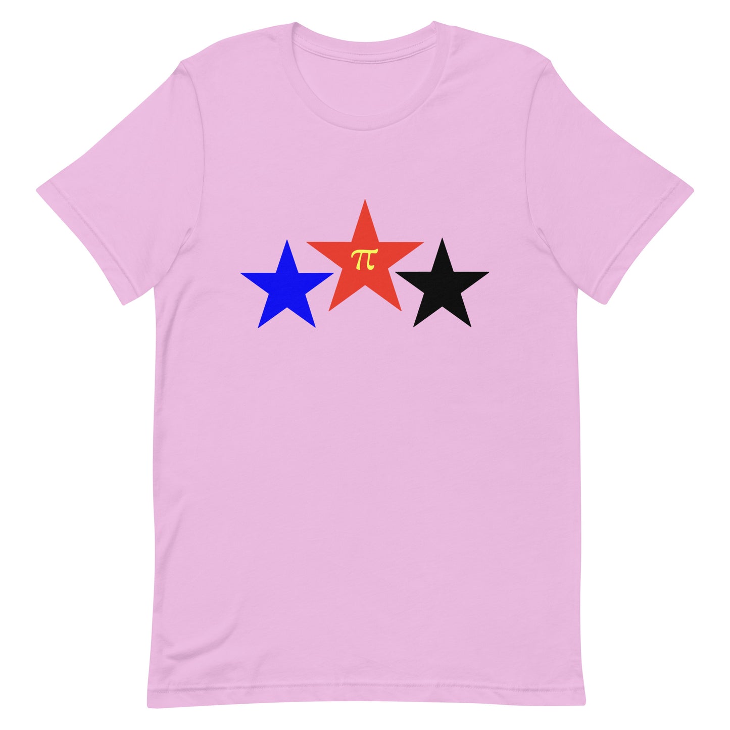 Polyamorous Polyamory Pride T-Shirt - Stars Lilac Polyamorous unisex-staple-t-shirt-lilac-front-64dea4e16eeba