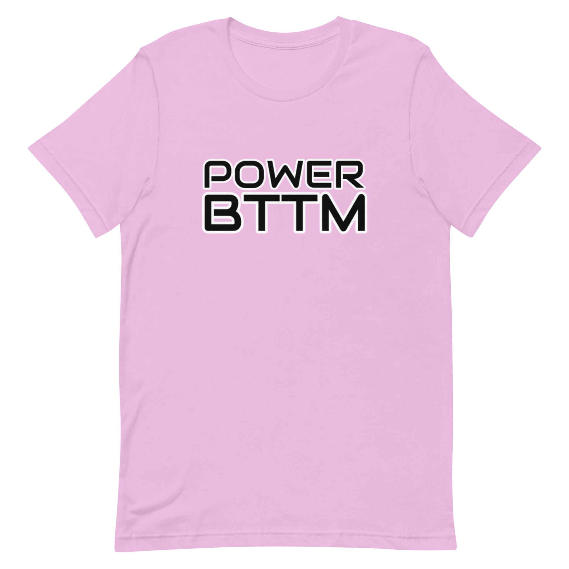 Power Bottom T-shirt Lilac Gay unisex-staple-t-shirt-lilac-front-64ed2d526d06b