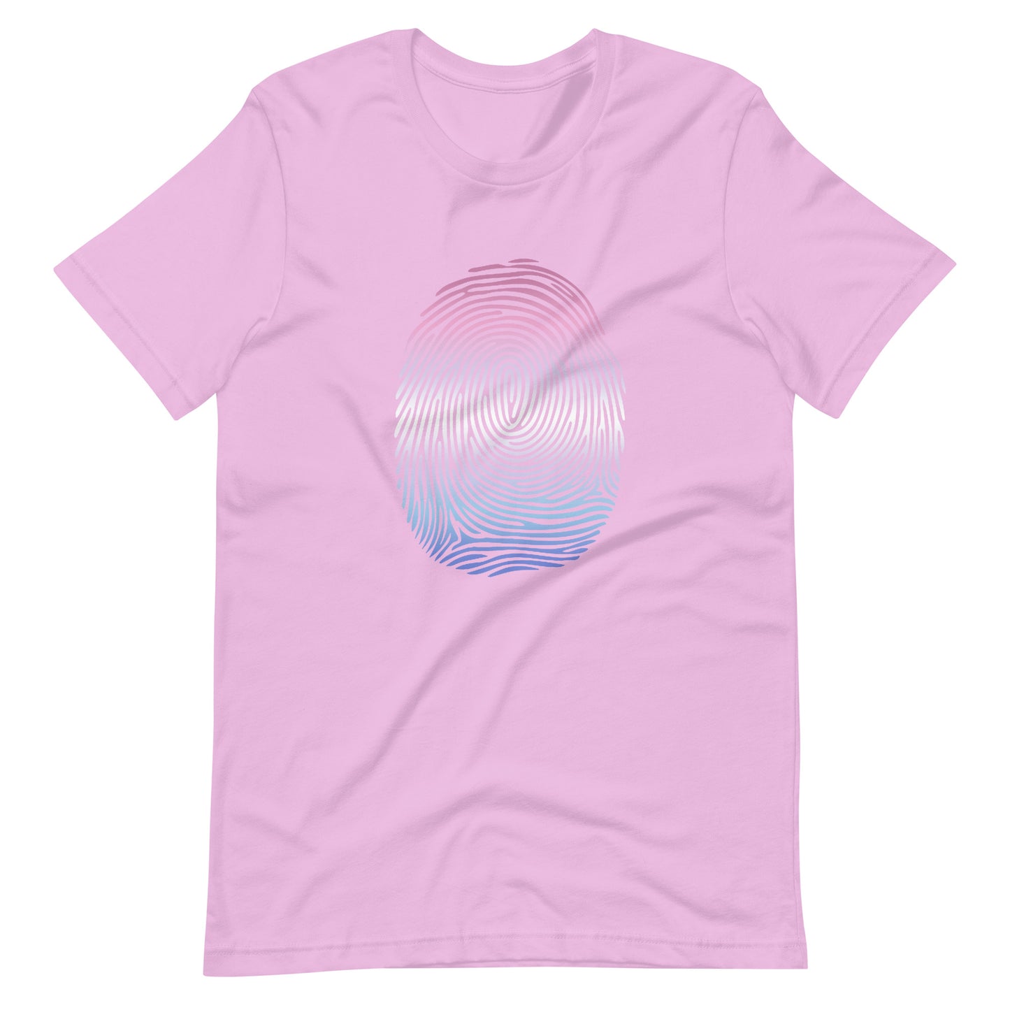 Bigender Pride Identity Fingerprint Shirt - Unisex Lilac Bigender unisex-staple-t-shirt-lilac-front-660f538d744f5