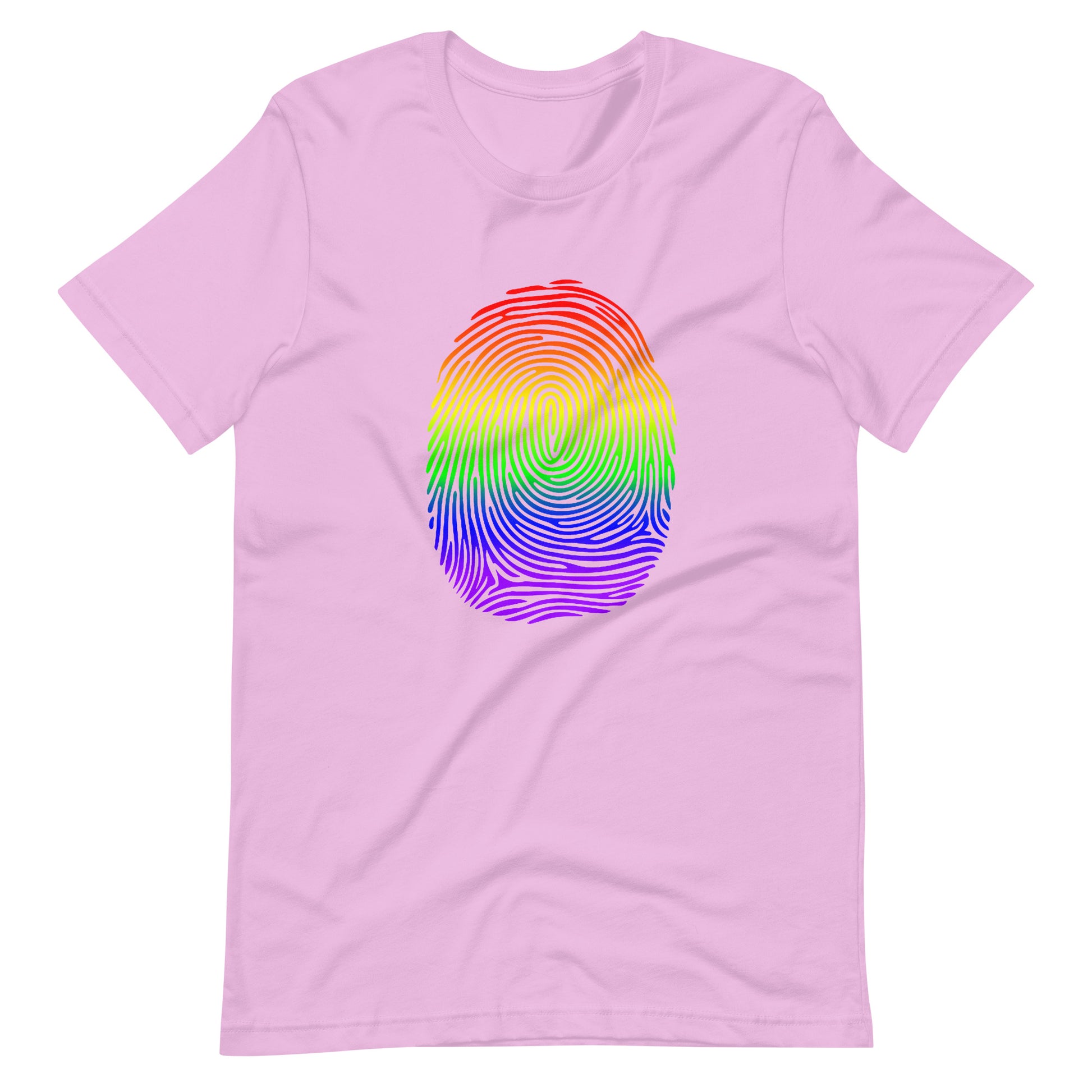 LGBT LGBTQ Pride Identity Fingerprint Shirt - Unisex Lilac Pride unisex-staple-t-shirt-lilac-front-66100c15efa62