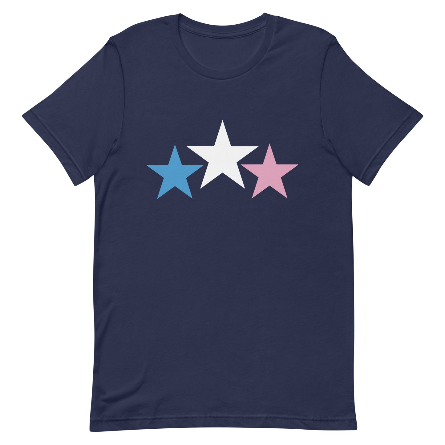 Transgender Trans Pride T-Shirt - Stars Navy Transgender unisex-staple-t-shirt-navy-front-64de9fdc41dc2