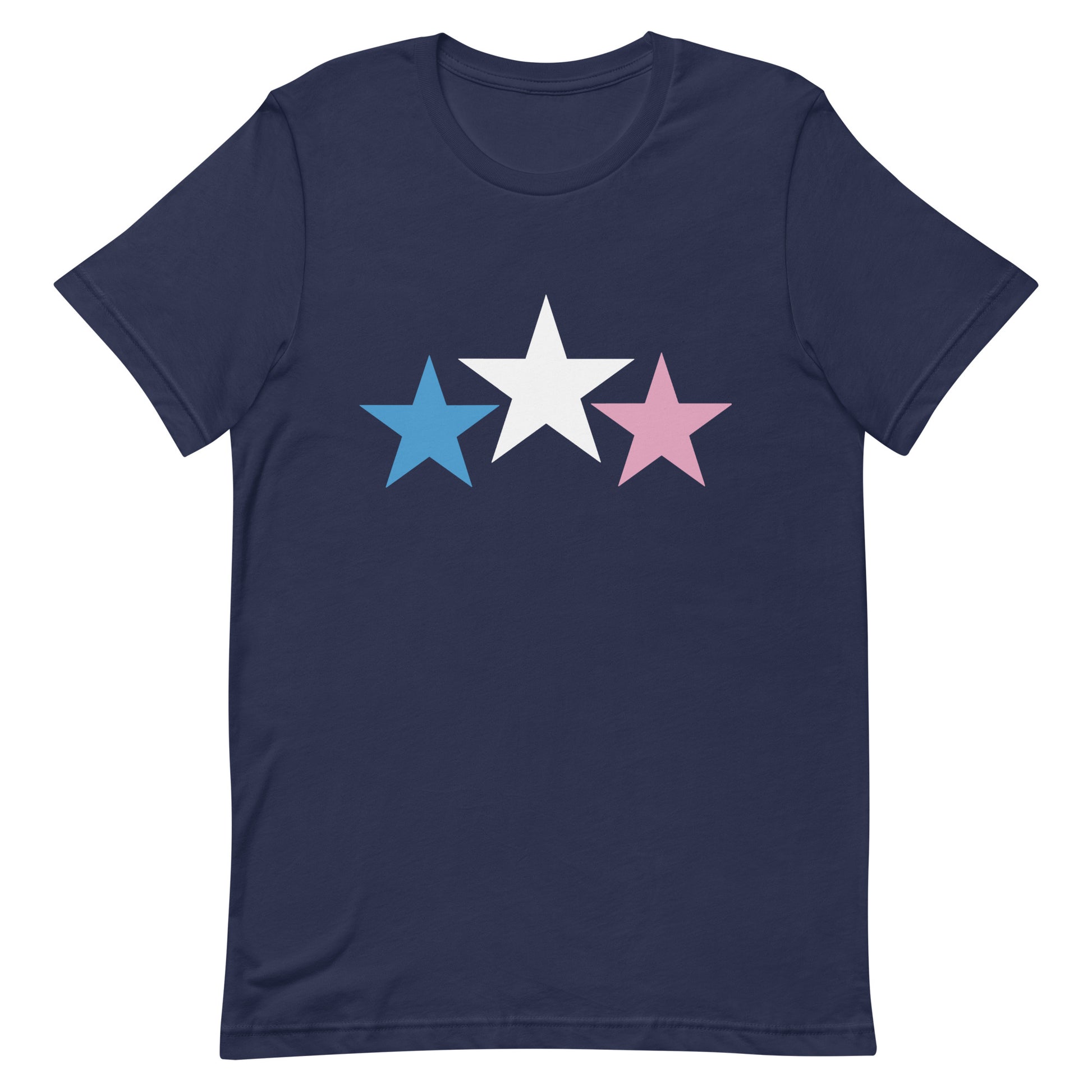 Transgender Trans Pride T-Shirt - Stars Navy Transgender unisex-staple-t-shirt-navy-front-64de9fdc41dc2